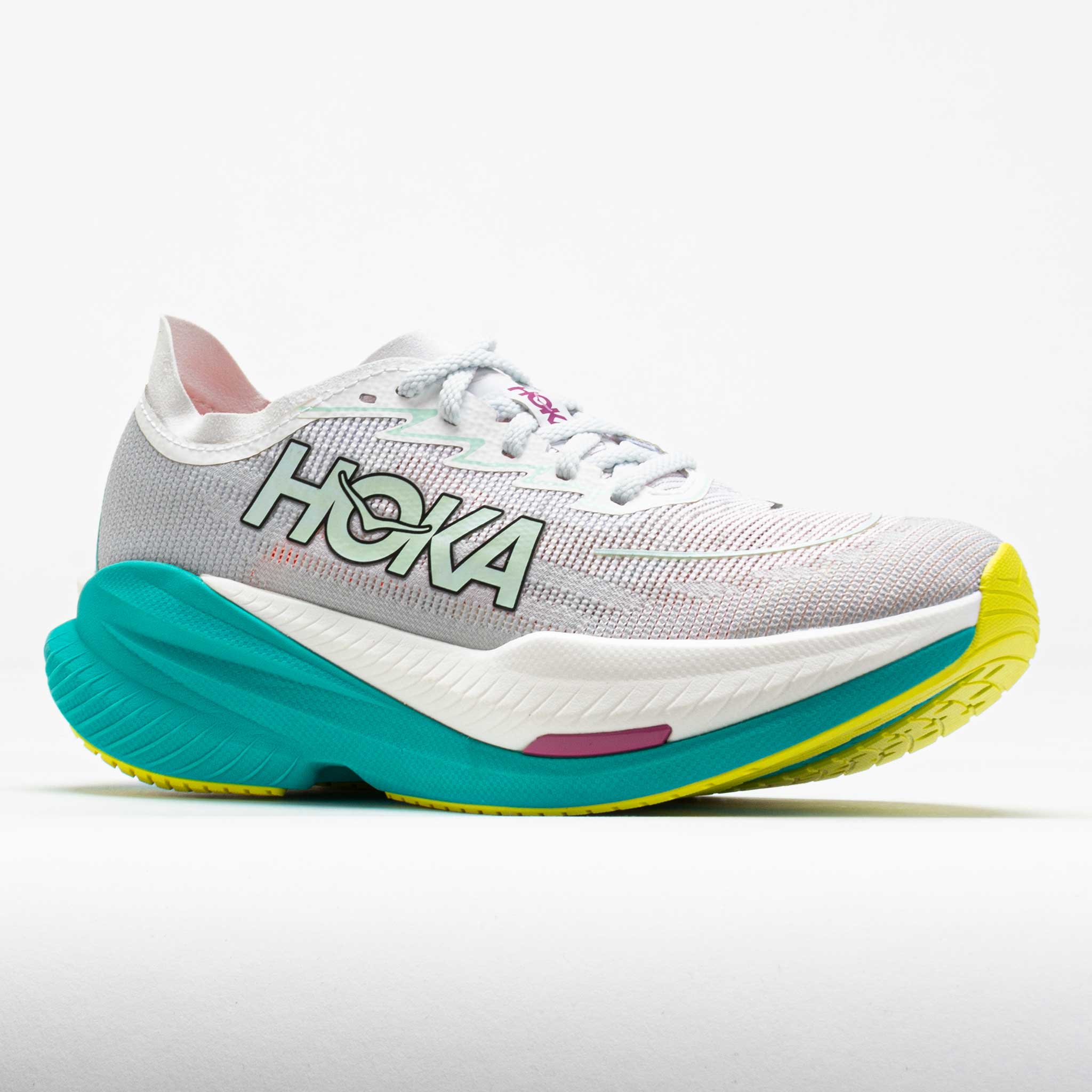 HOKA Mach X 2 Women's Frost/Electric Aqua – Holabird Sports