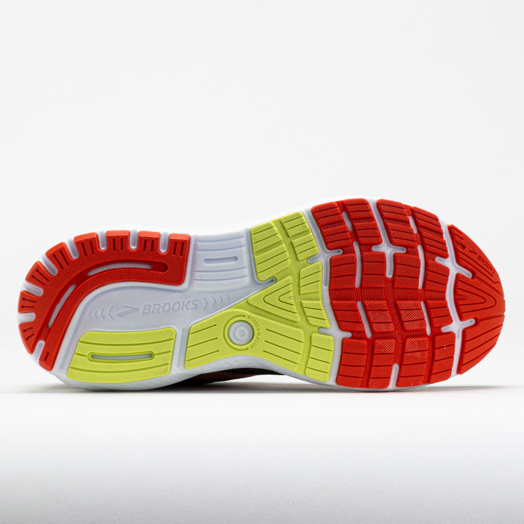 Brooks Ghost 16 GTX Men's Black/Mandarin Red/Green