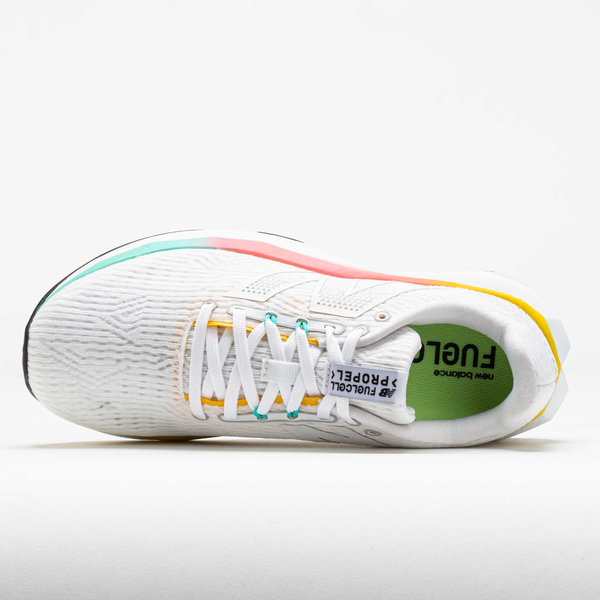 New Balance FuelCell Propel v5 Men's White/Ginger/Lemon/Cyber Jade