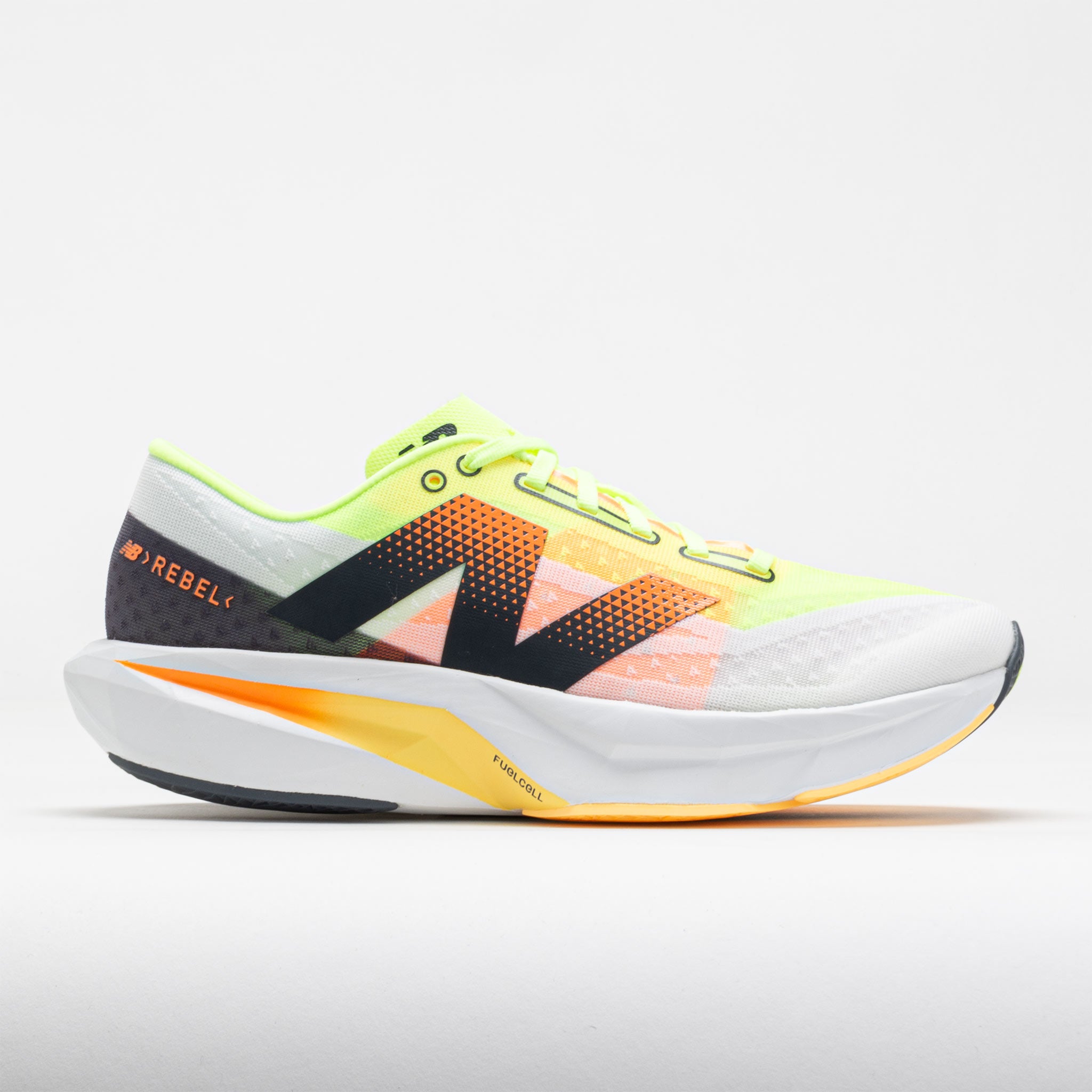 New Balance FuelCell Rebel v4 Men's White/Lime Glo/Hot Mango