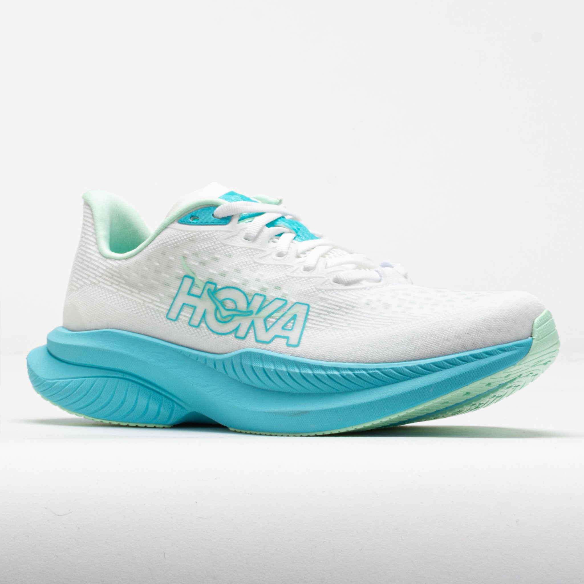 HOKA Mach 6 Women's White/Cielo Blue – Holabird Sports