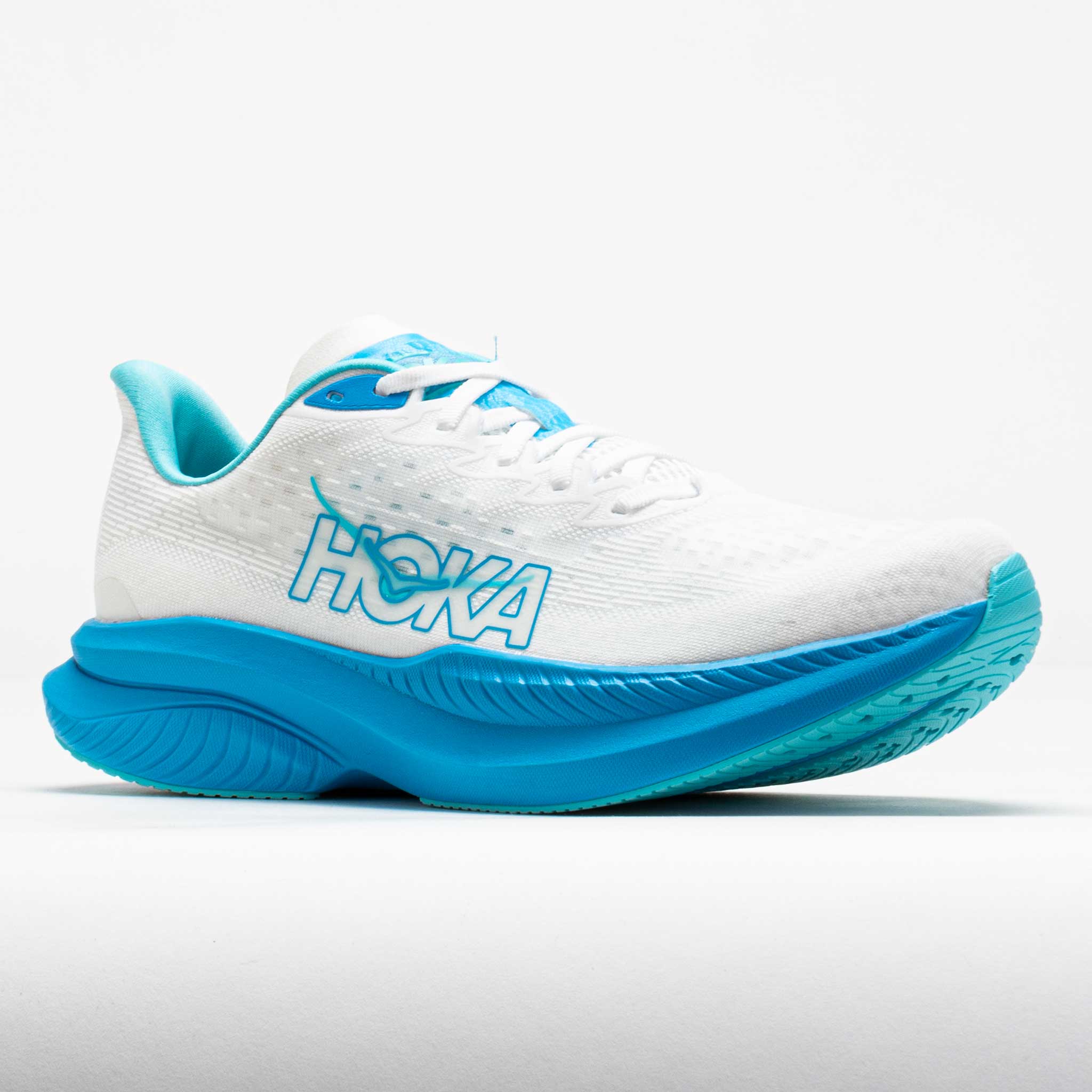 HOKA Mach 6 Men's White/Skyward Blue – Holabird Sports