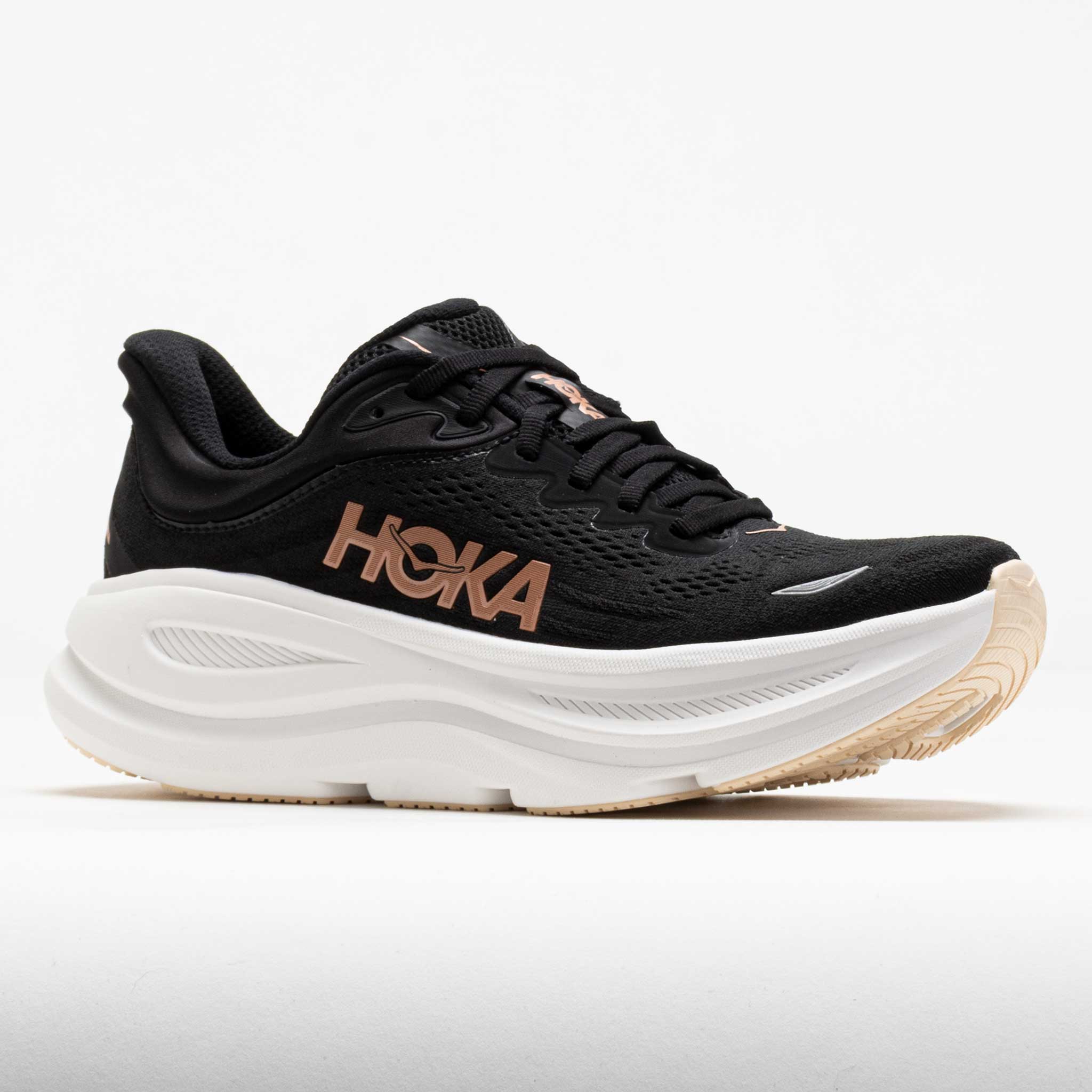HOKA Bondi 9 Women's Black/Rose Gold – Holabird Sports