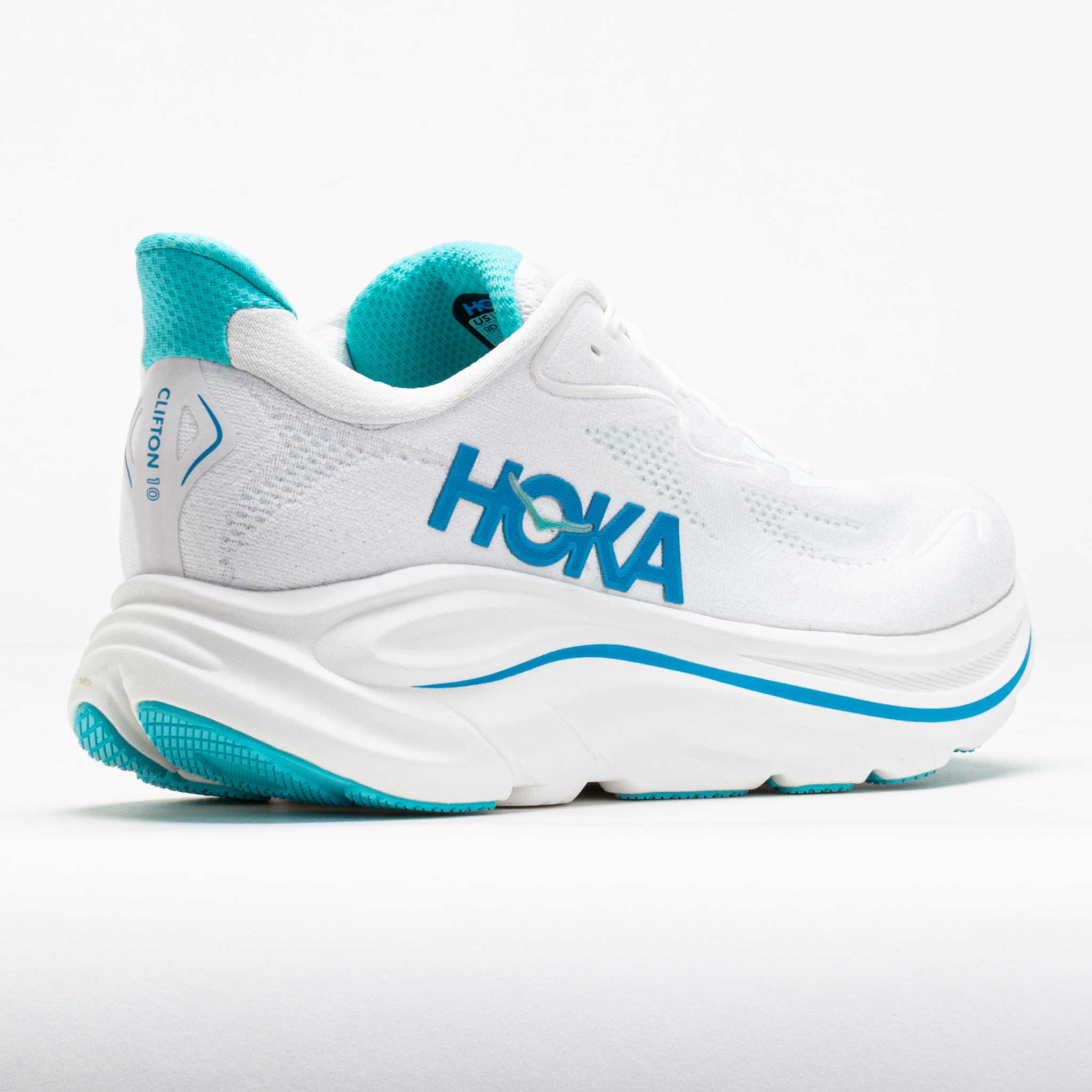 HOKA Clifton 10 Men's White/Skyward Blue – Holabird Sports