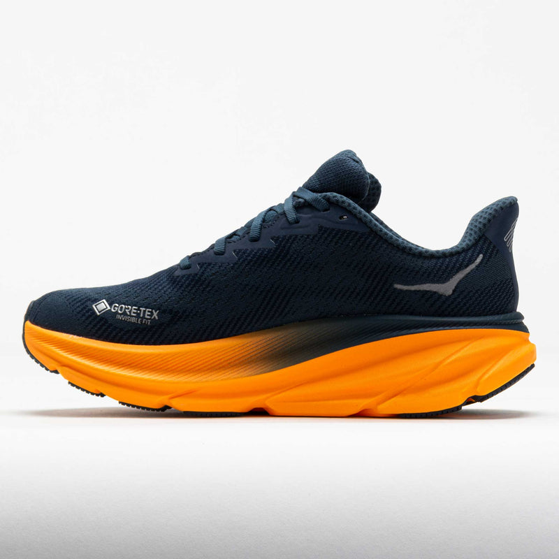 HOKA Clifton 9 GTX Men's Stormy Skies/Orange Zest