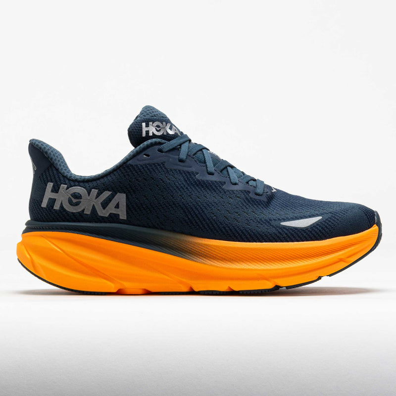 HOKA Clifton 9 GTX Men's Stormy Skies/Orange Zest