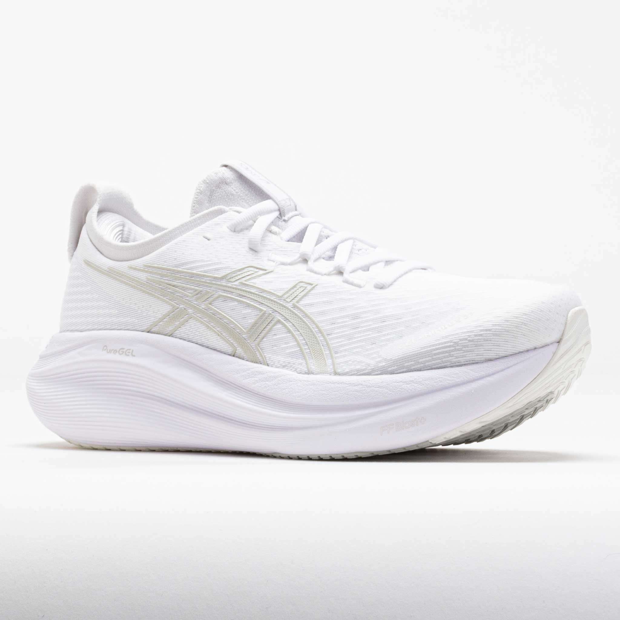 ASICS GEL-Nimbus 27 Women's White/Glacier Grey – Holabird Sports
