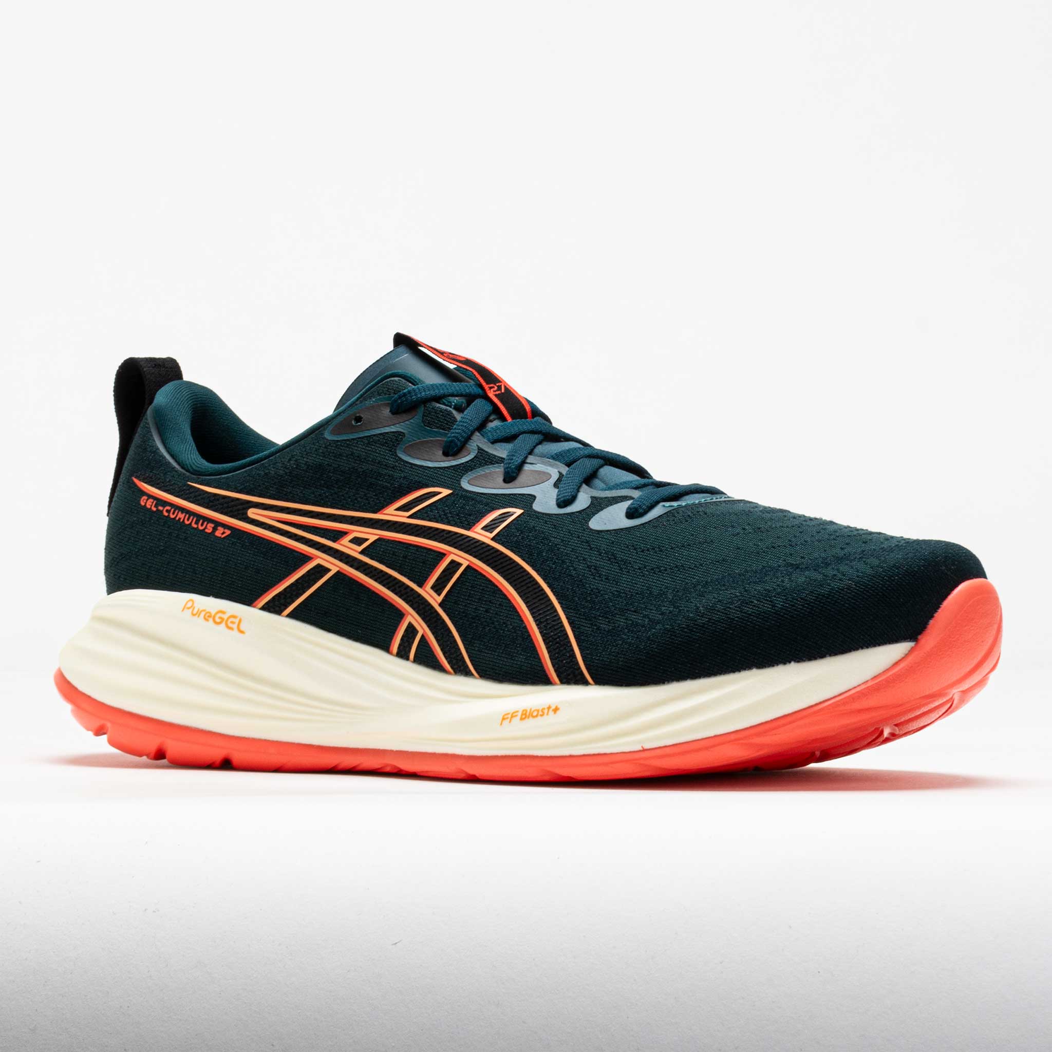 ASICS GEL-Cumulus 27 Men's Saxon Green/Coral Reef – Holabird Sports ASICS GEL-Cumulus 27 Men's Saxon Green/Coral Reef – Holabird Sports