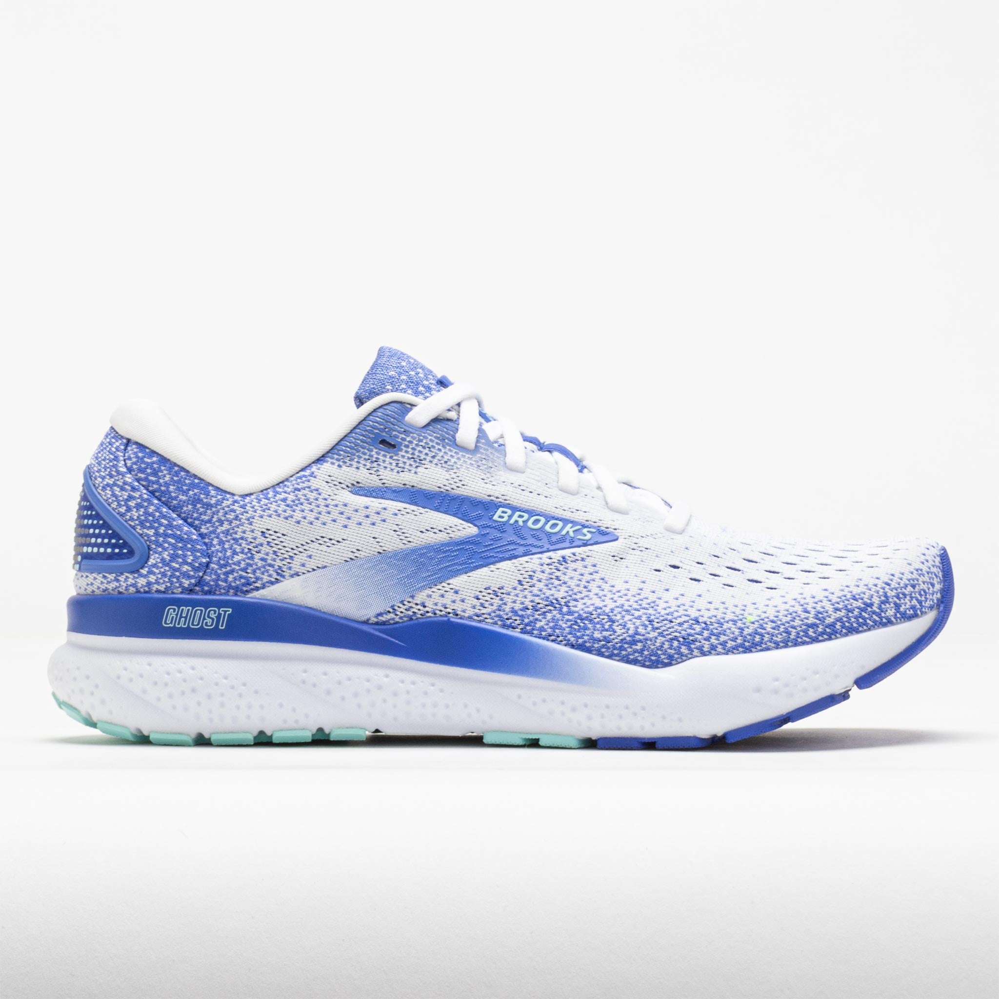 Brooks Ghost 16 Women's White/Amparo Blue/Limpet