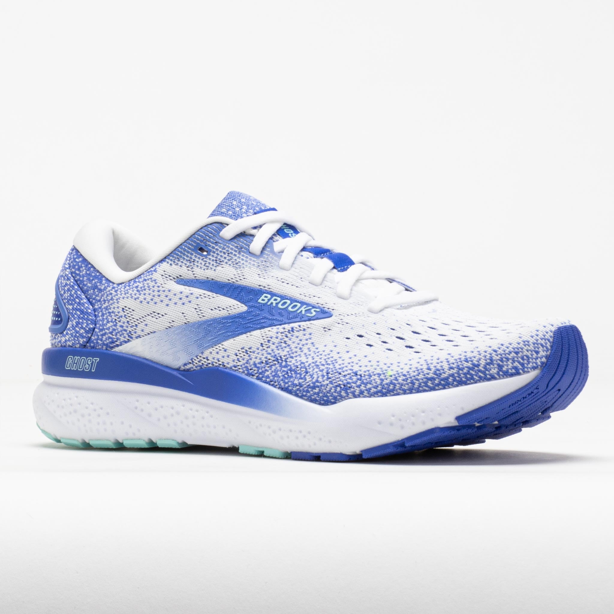 Brooks Ghost 16 Women's White/Amparo Blue/Limpet