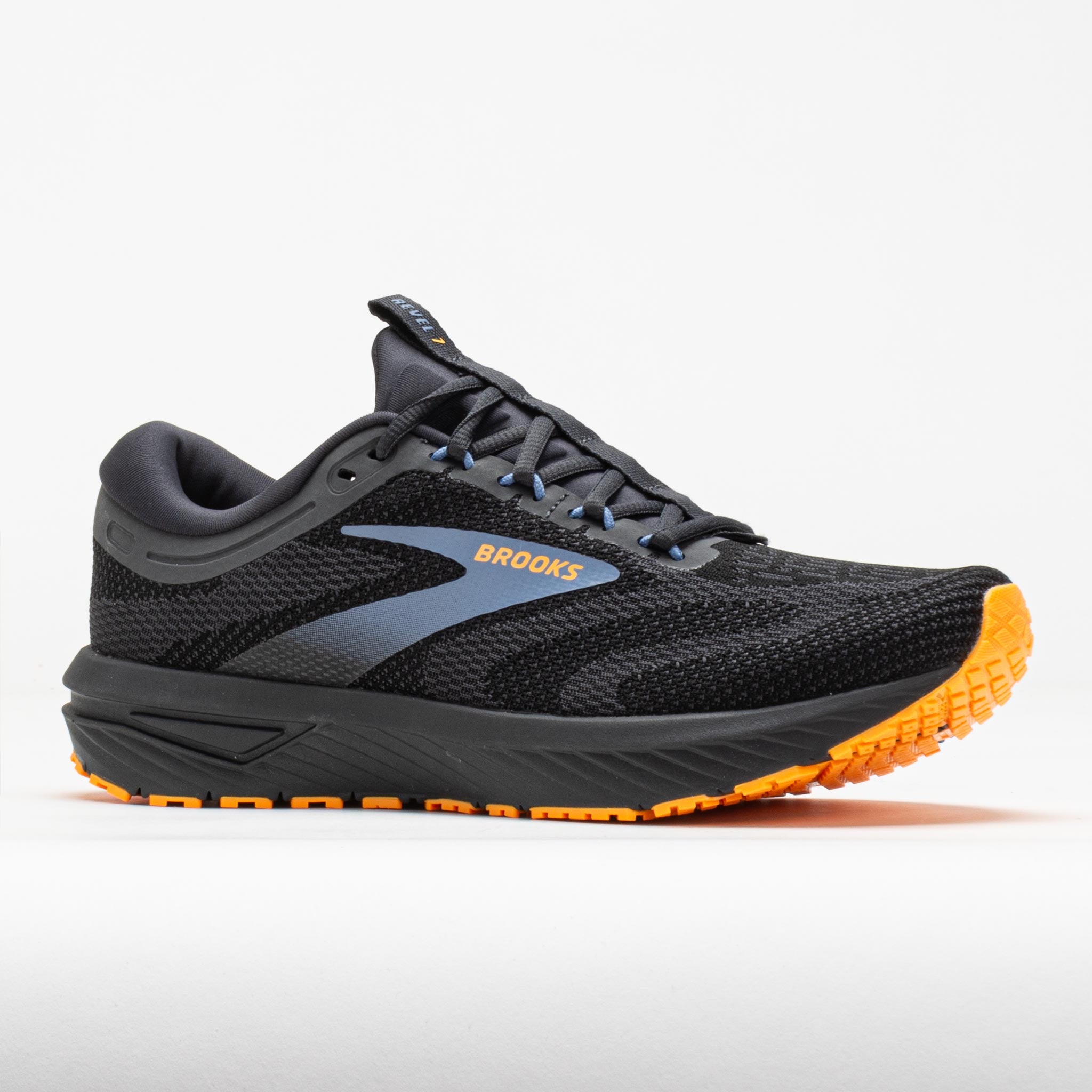 Brooks Revel 7 Men's Black/Country Blue/Orange