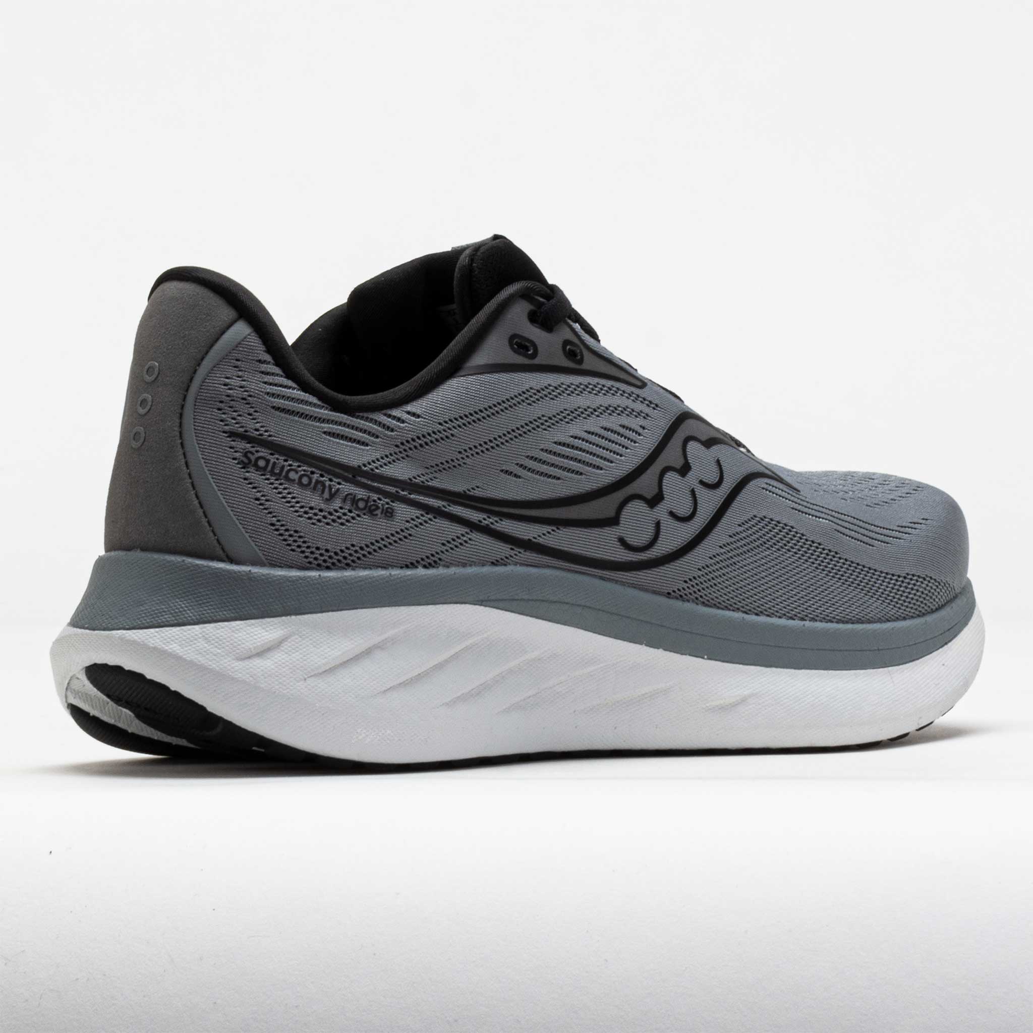 Saucony Ride 18 Men's Cinder/Black – Holabird Sports