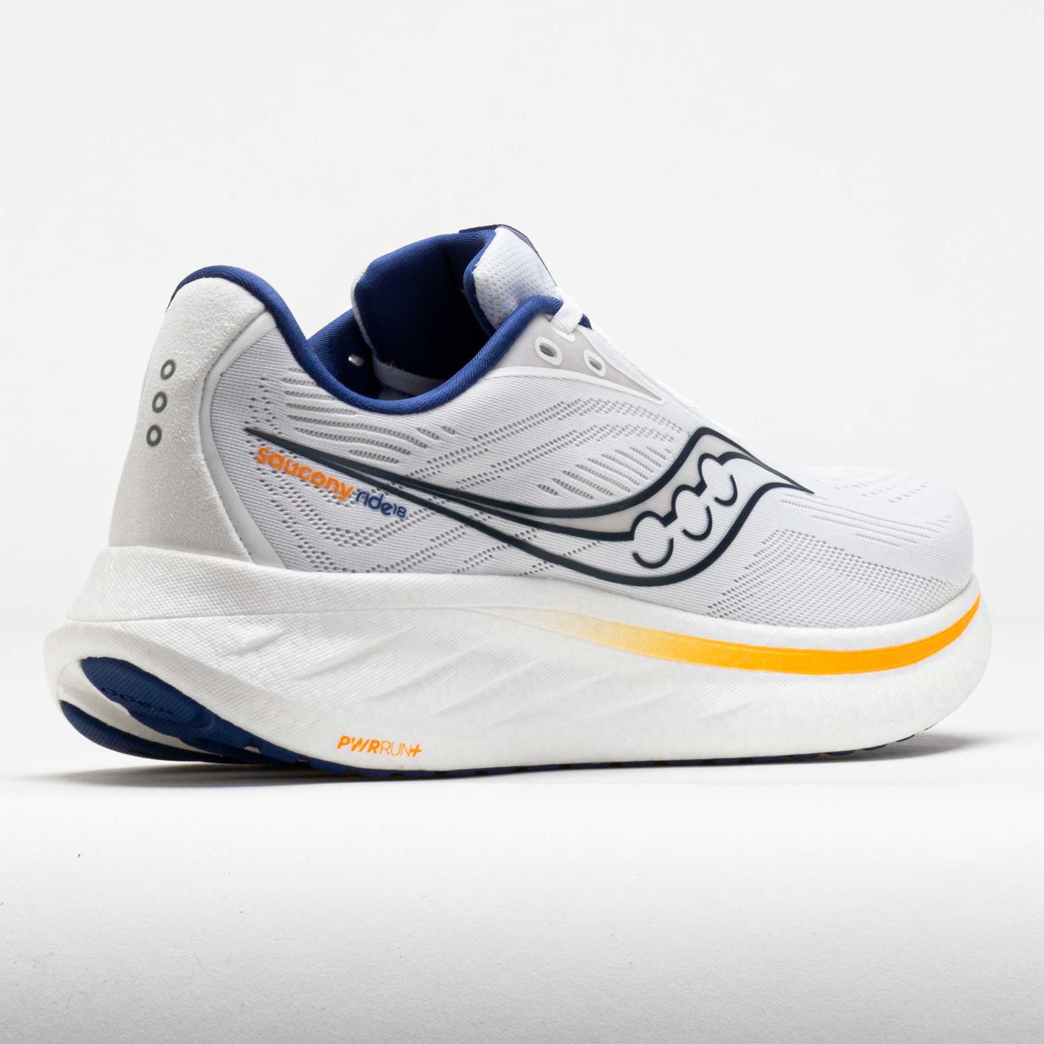 Saucony Ride 18 Men's White/Azurite – Holabird Sports