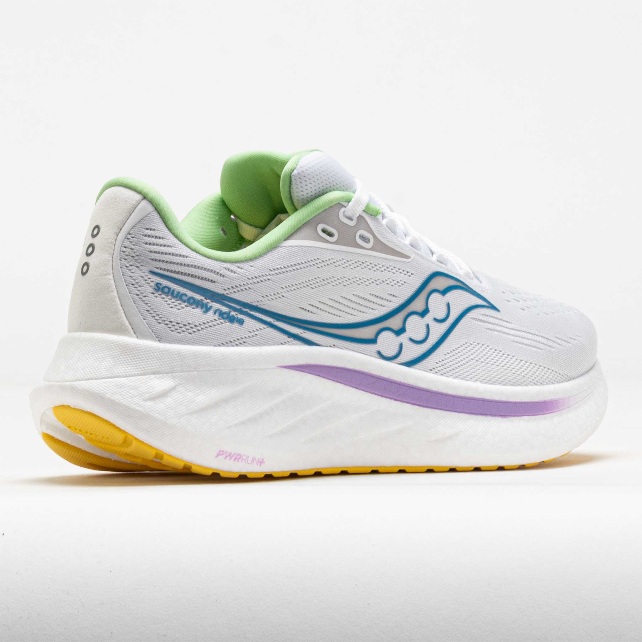 Saucony Ride 18 Women's White/Verbana – Holabird Sports