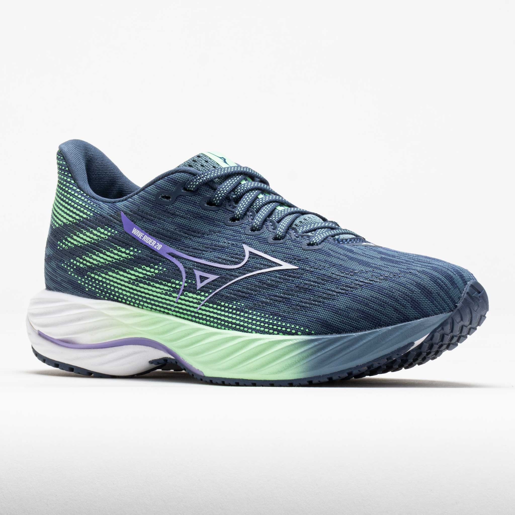 Mizuno Wave Rider 28 Women's Citadel/White – Holabird Sports