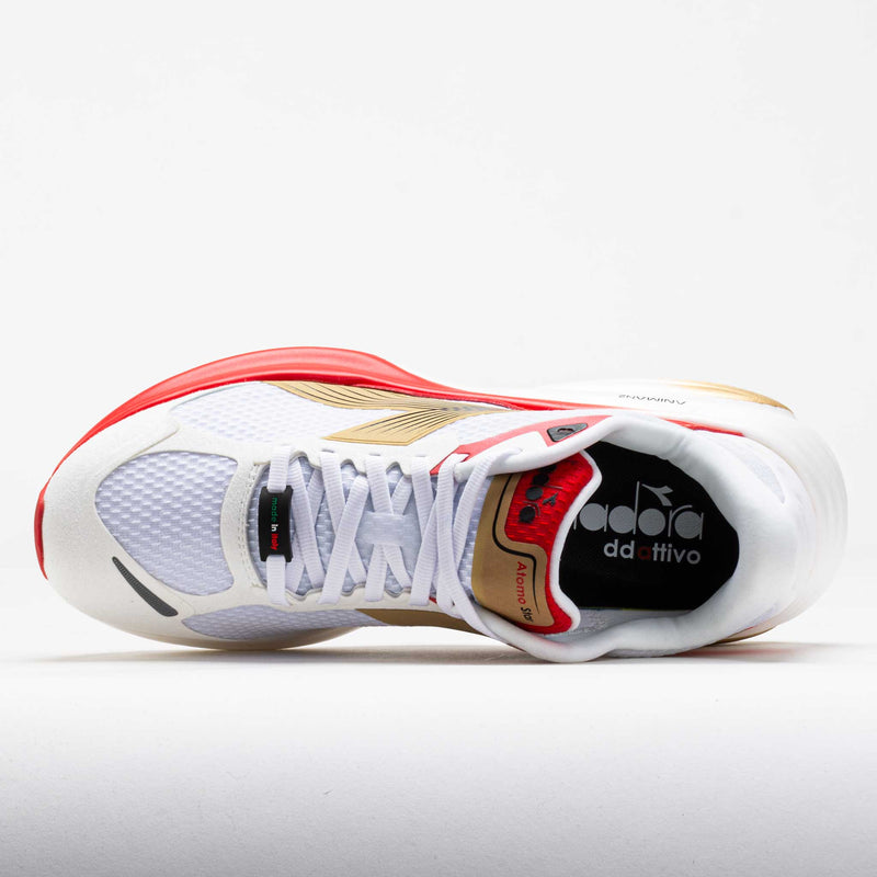 Diadora Atomo Star Unisex White/Metallic Gold/Firey Red