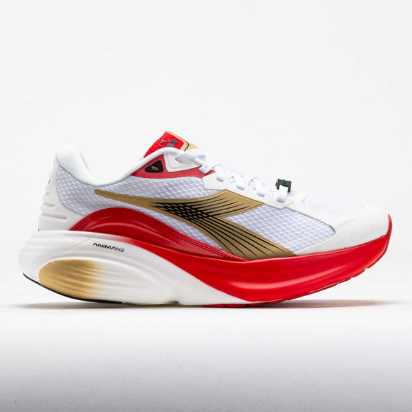 Diadora Atomo Star Unisex White/Metallic Gold/Firey Red  display picture 1