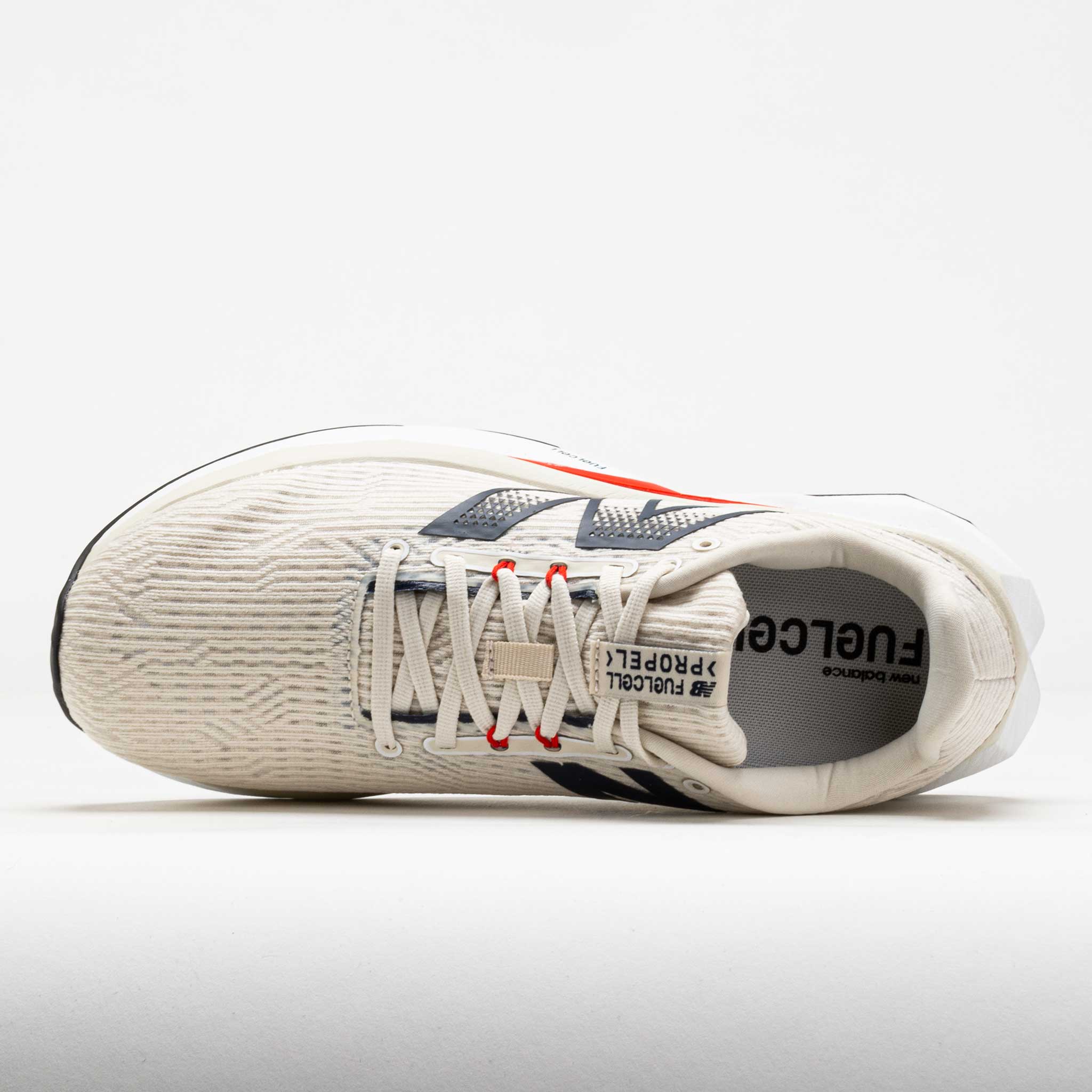 New Balance FuelCell Propel v5 Men's Linen/NB Navy/Neo Flame