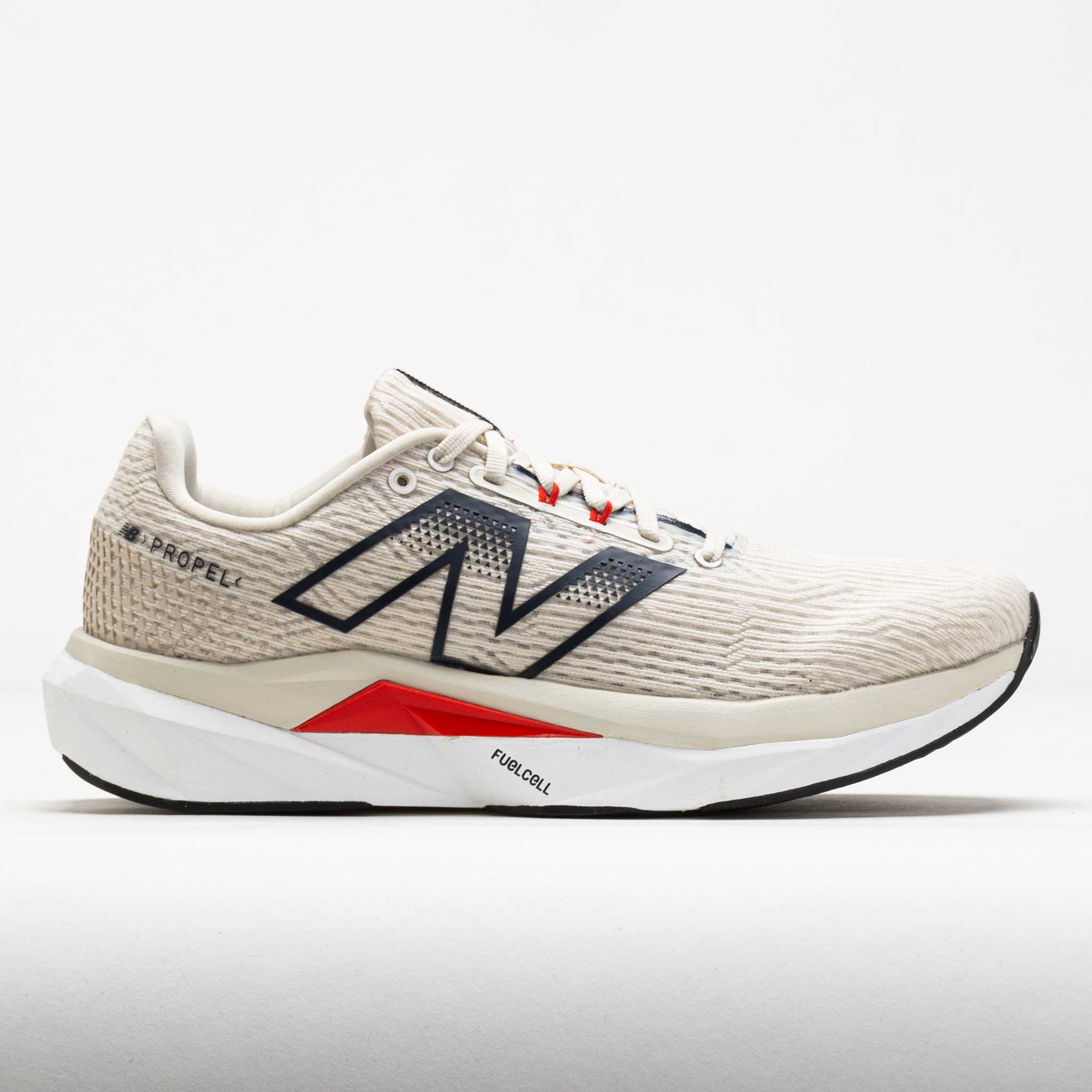 New Balance FuelCell Propel v5 Men's Linen/NB Navy/Neo Flame