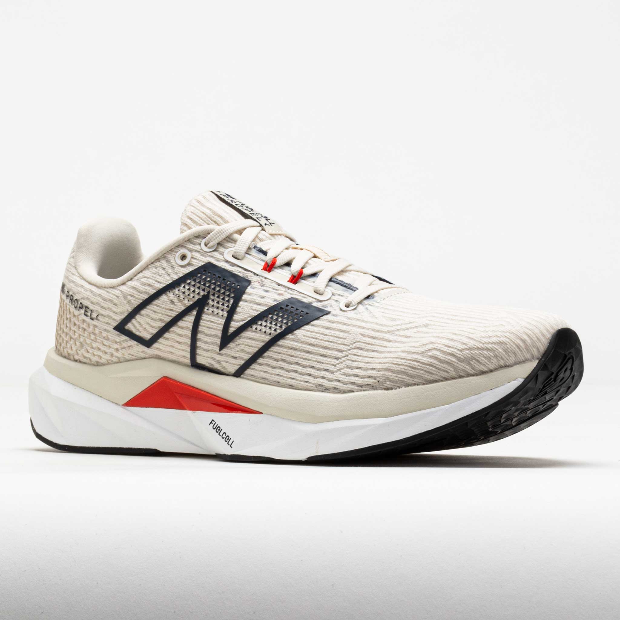 New Balance FuelCell Propel v5 Men's Linen/NB Navy/Neo Flame