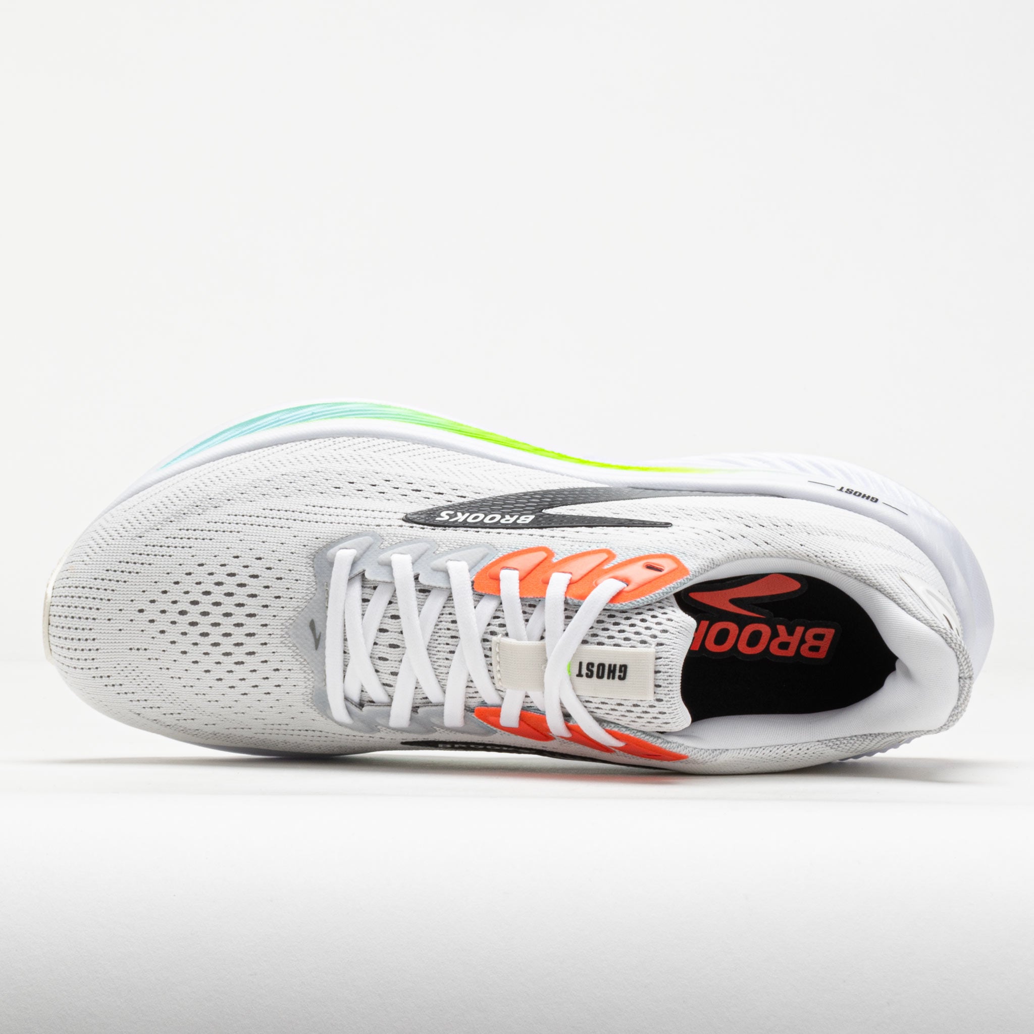 グリコ　バズーク Brooks Ghost 17 Men's White/Pink Clay/Gecko – Holabird Sports
