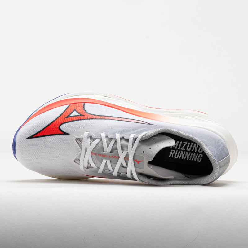 Mizuno Wave Rebellion Flash 3 Men's White/Fiery Coral
