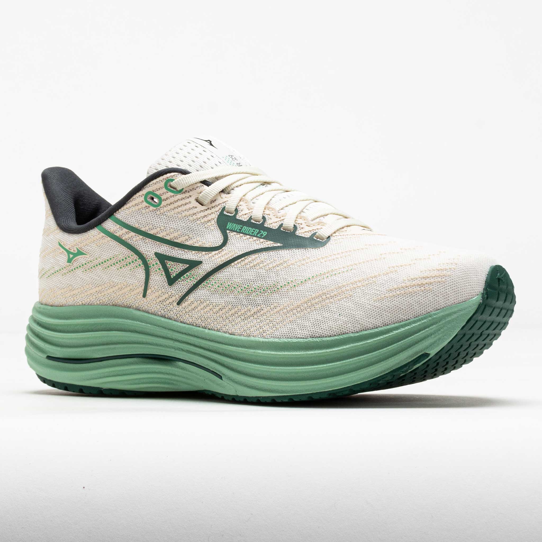 Mizuno Wave Rider 29 Men's White/Bistro Green