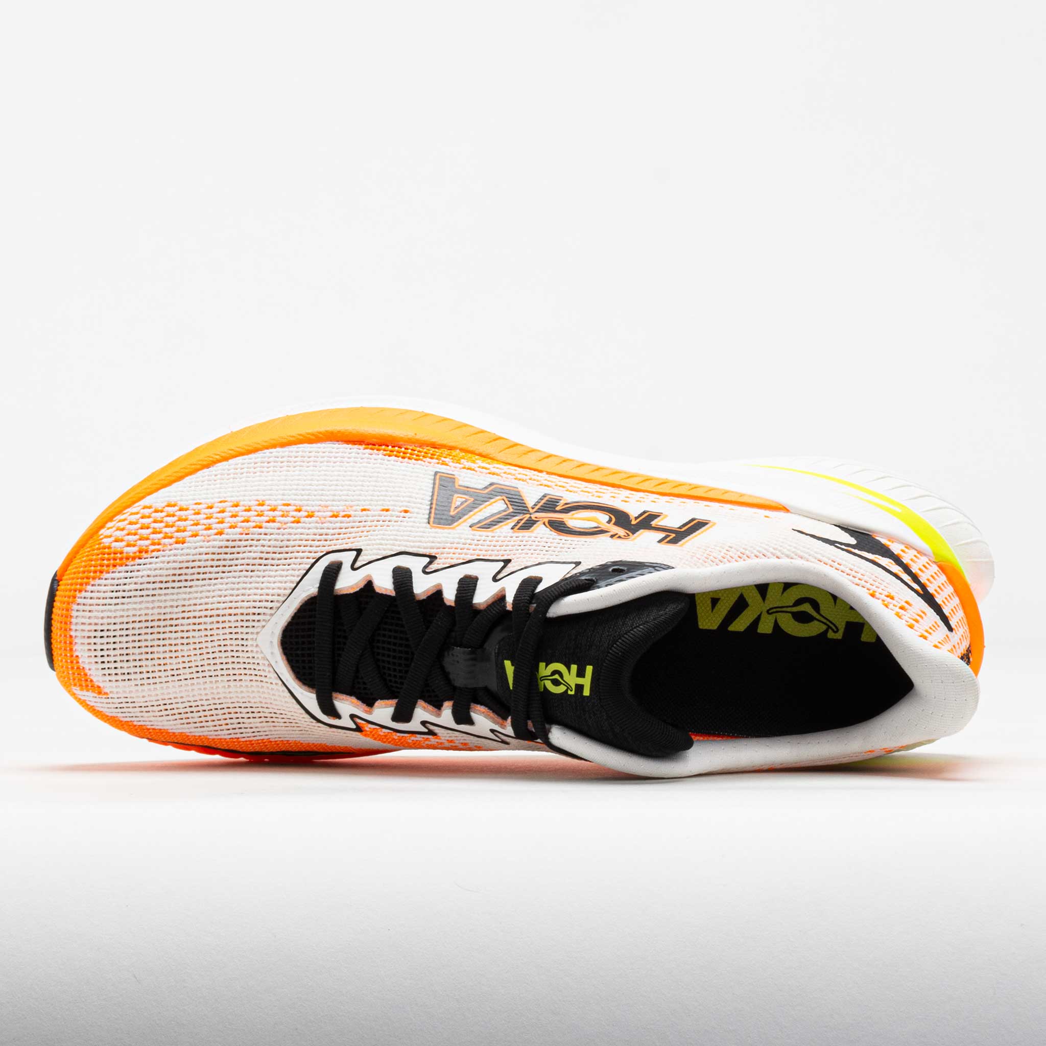 【mooncho】 HOKA Mach X 3 Men's White/Neon Tangerine – Holabird Sports