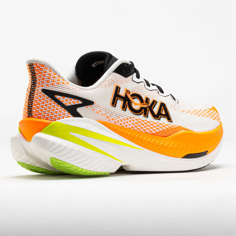 HOKA Mach X 3 Men's White/Neon Tangerine
