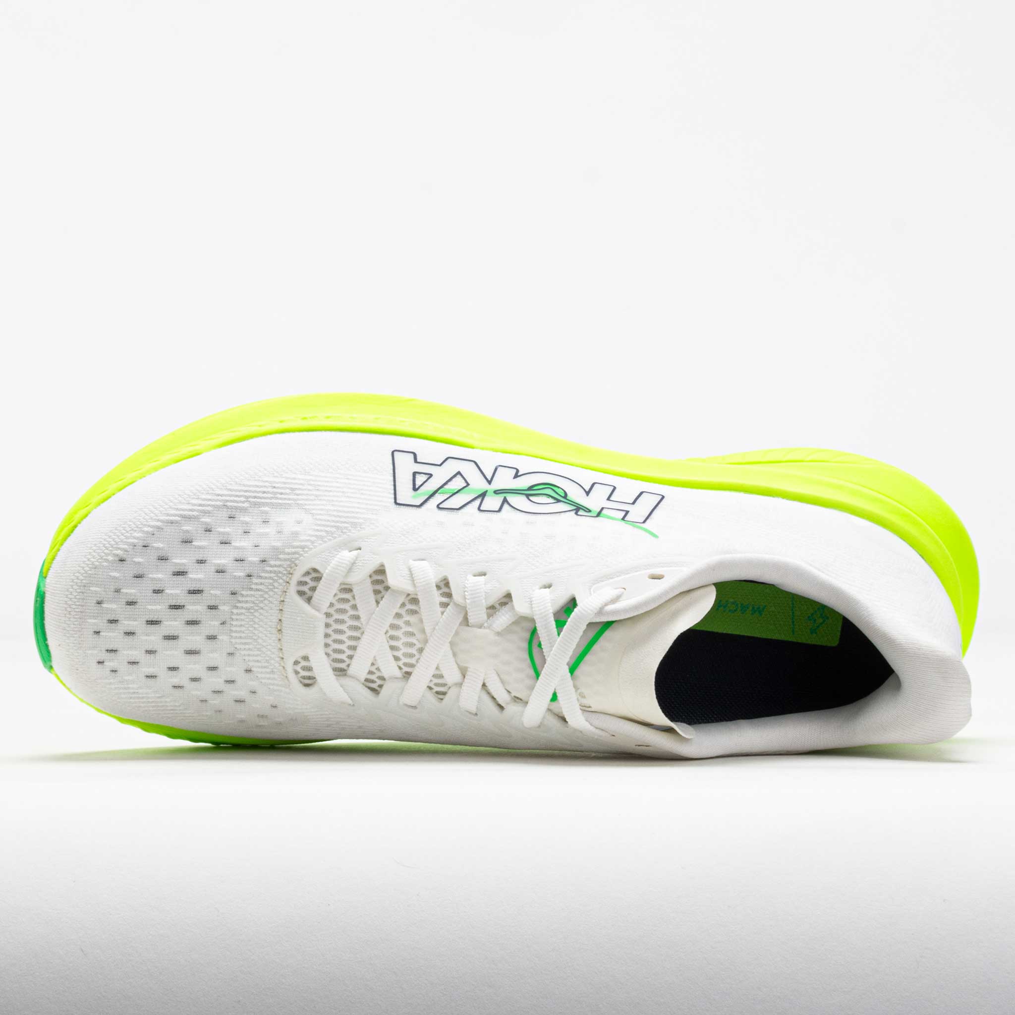 HOKA Mach 6 Men's White/Neon Lime