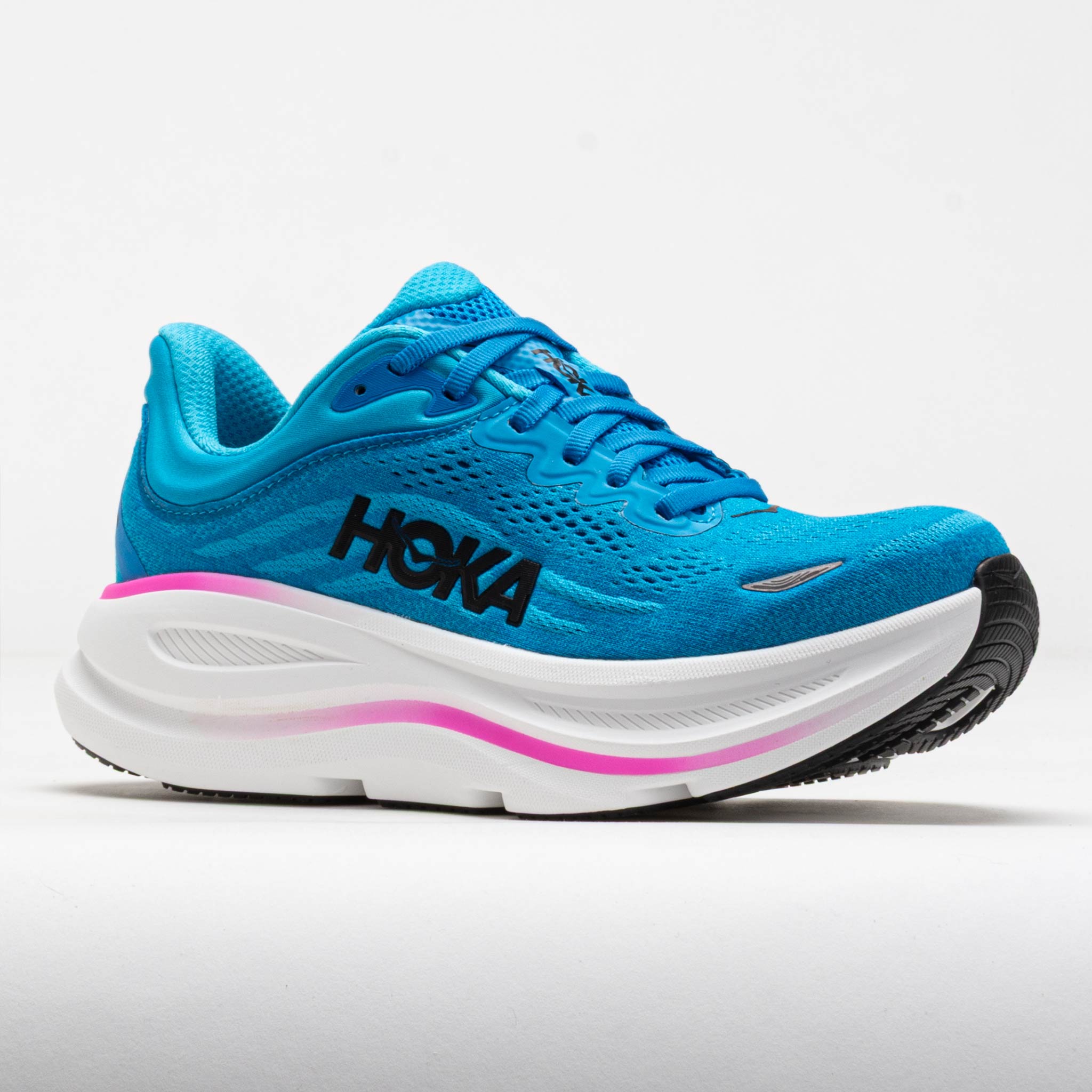 HOKA Bondi 9 Women's Skyward Blue/Neon Fuchsia – Holabird Sports