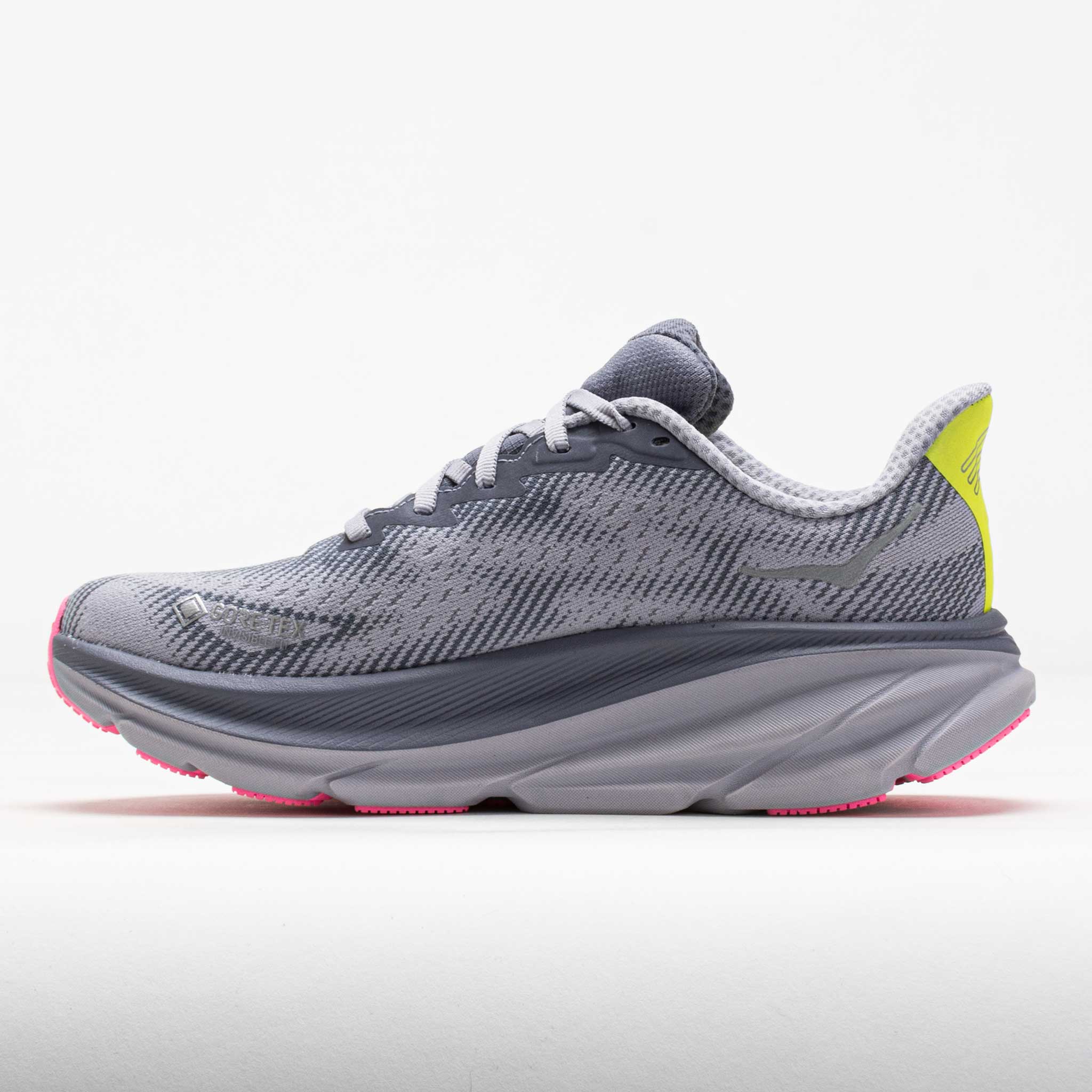 HOKA Clifton 9 GTX Women's Grey Skies/Foggy Grey – Holabird Sports