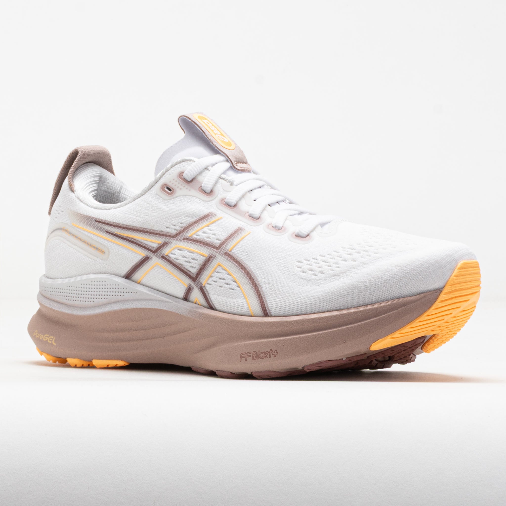 ASICS GEL-KAYANO 32 メンズ ランニングシューズ WHITE/ORANGE GEL-KAYANO 32 | WHITE/ORANGE GLOW | メンズ ランニング