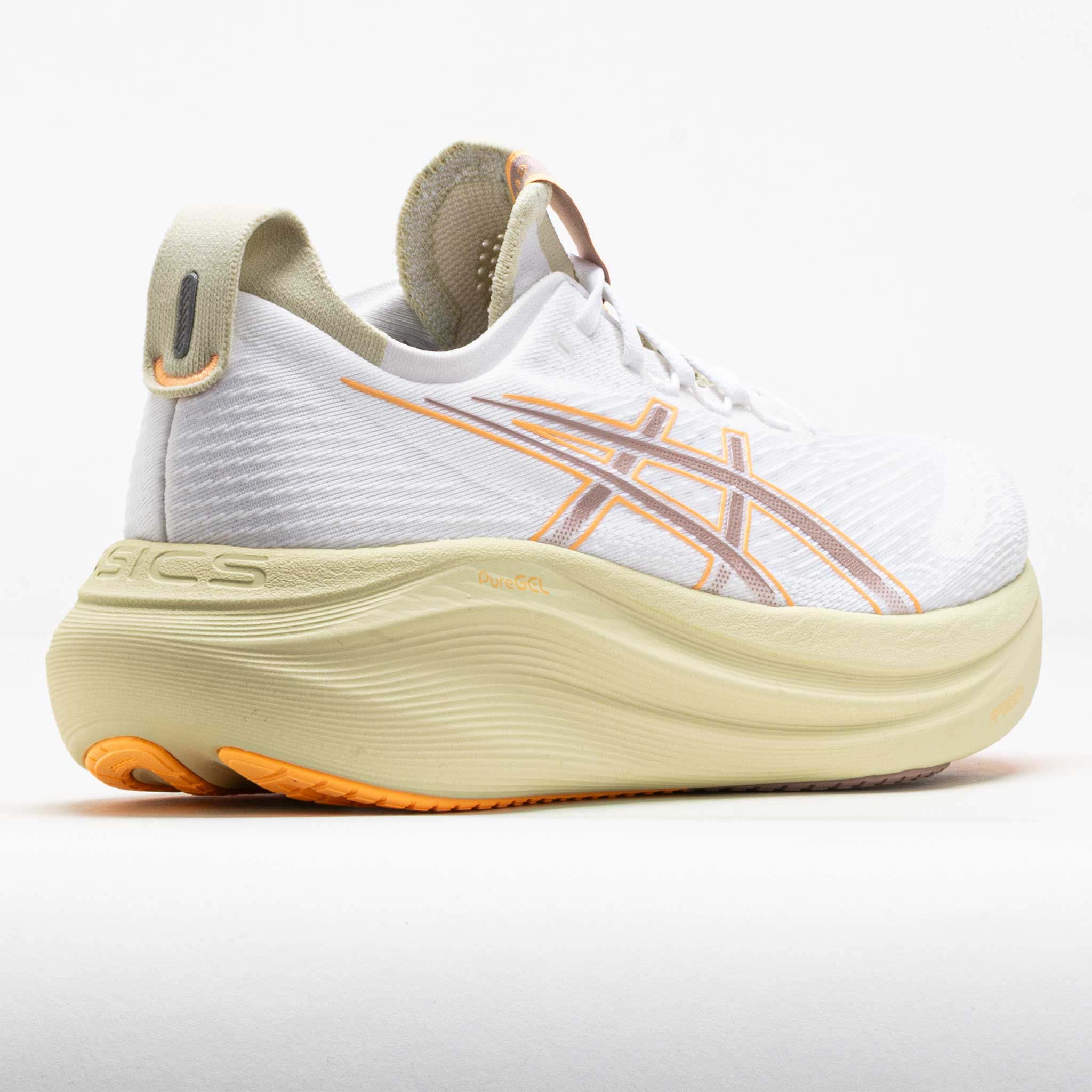 ASICS GEL-Nimbus 27 Men's White/Fawn – Holabird Sports