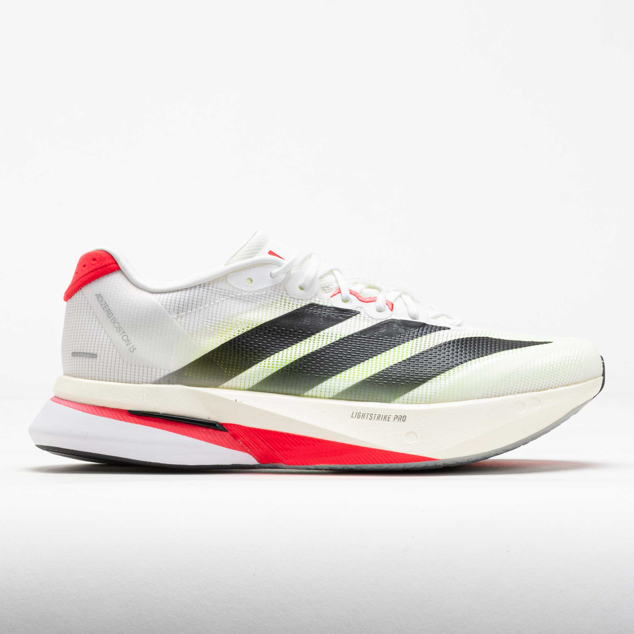 adidas Adizero Boston 13 Men's White/Core Black/Lucid Red