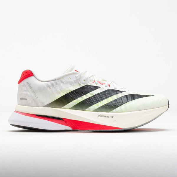 adidas Adizero Boston 13 Men's White/Core Black/Lucid Red