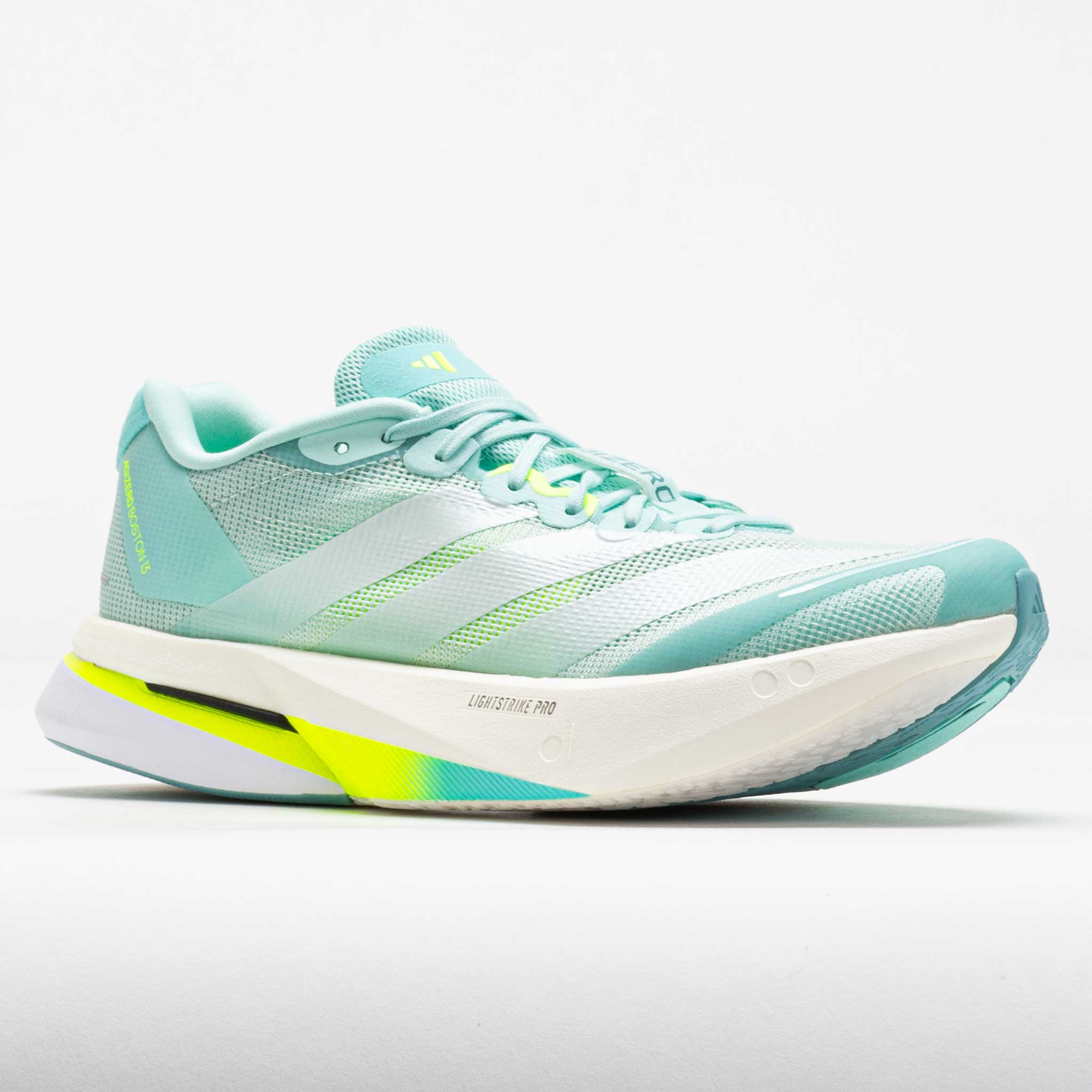 adidas Adizero Boston 13 Women's Aqua/Zero Metallic/Lucid Lemon