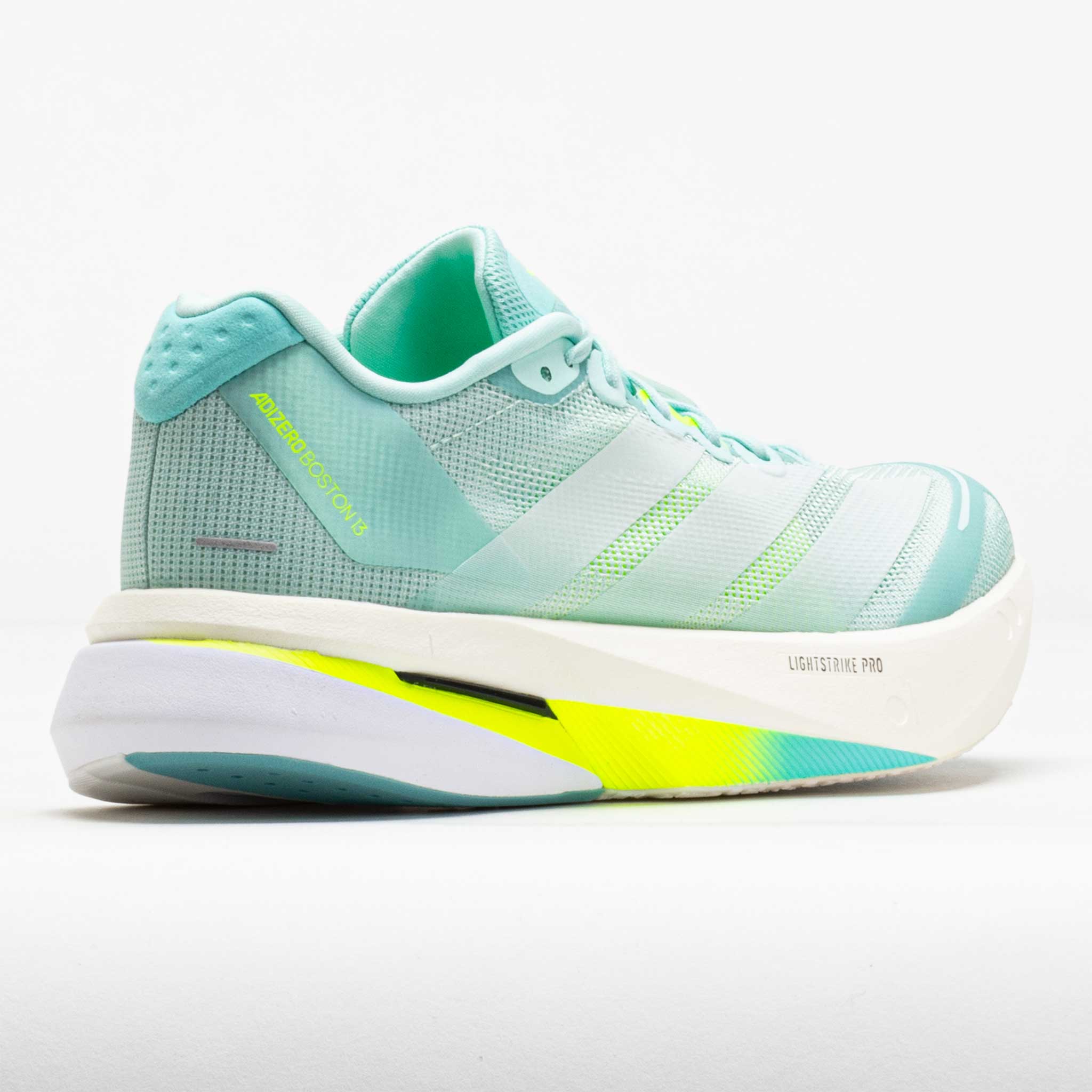 adidas Adizero Boston 13 Women's Aqua/Zero Metallic/Lucid Lemon