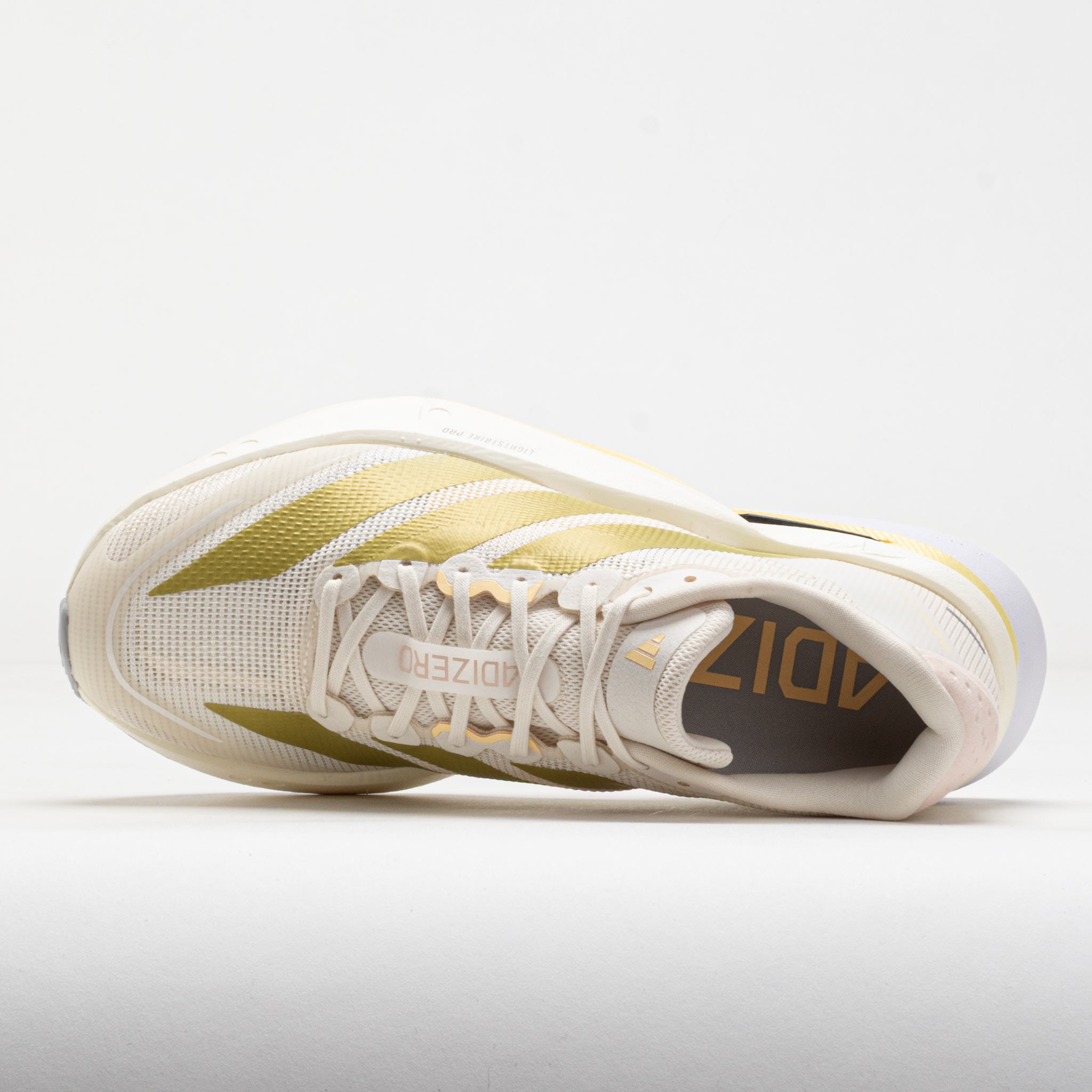 adidas Adizero Boston 13 Women's Chalk White/Gold Metallic/Orange Tint