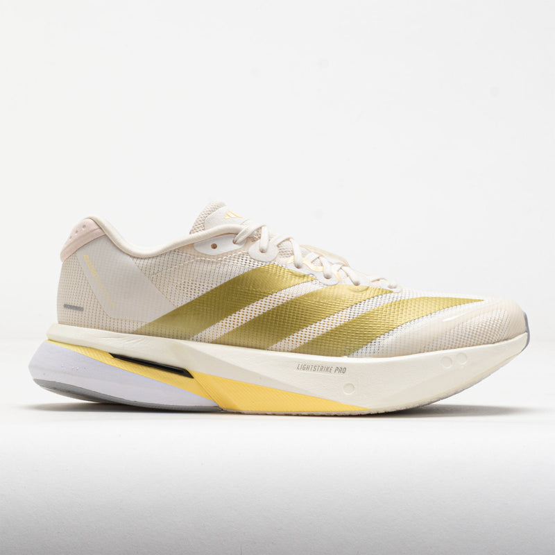 adidas Adizero Boston 13 Women's Chalk White/Gold Metallic/Orange Tint