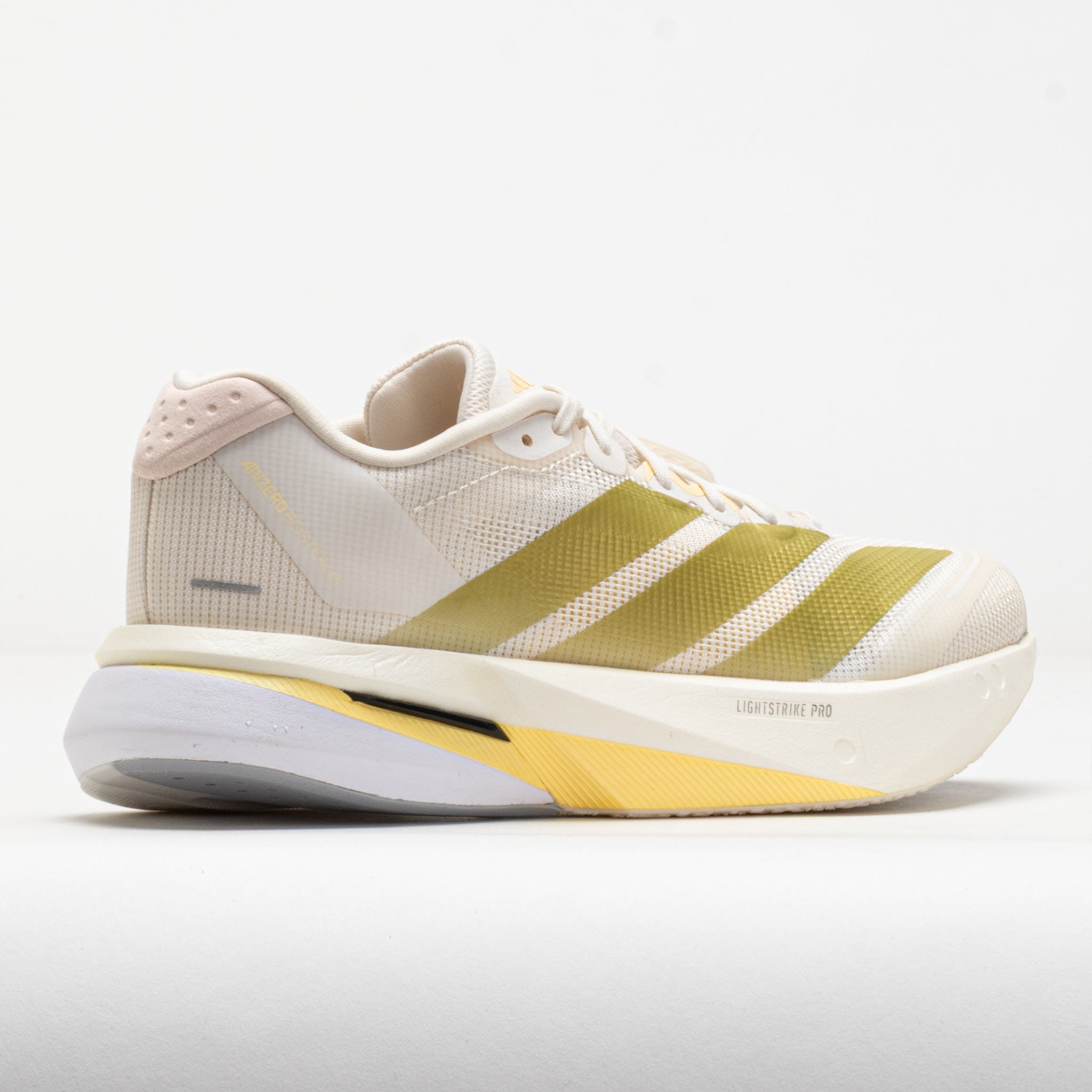 adidas Adizero Boston 13 Women's Chalk White/Gold Metallic/Orange Tint