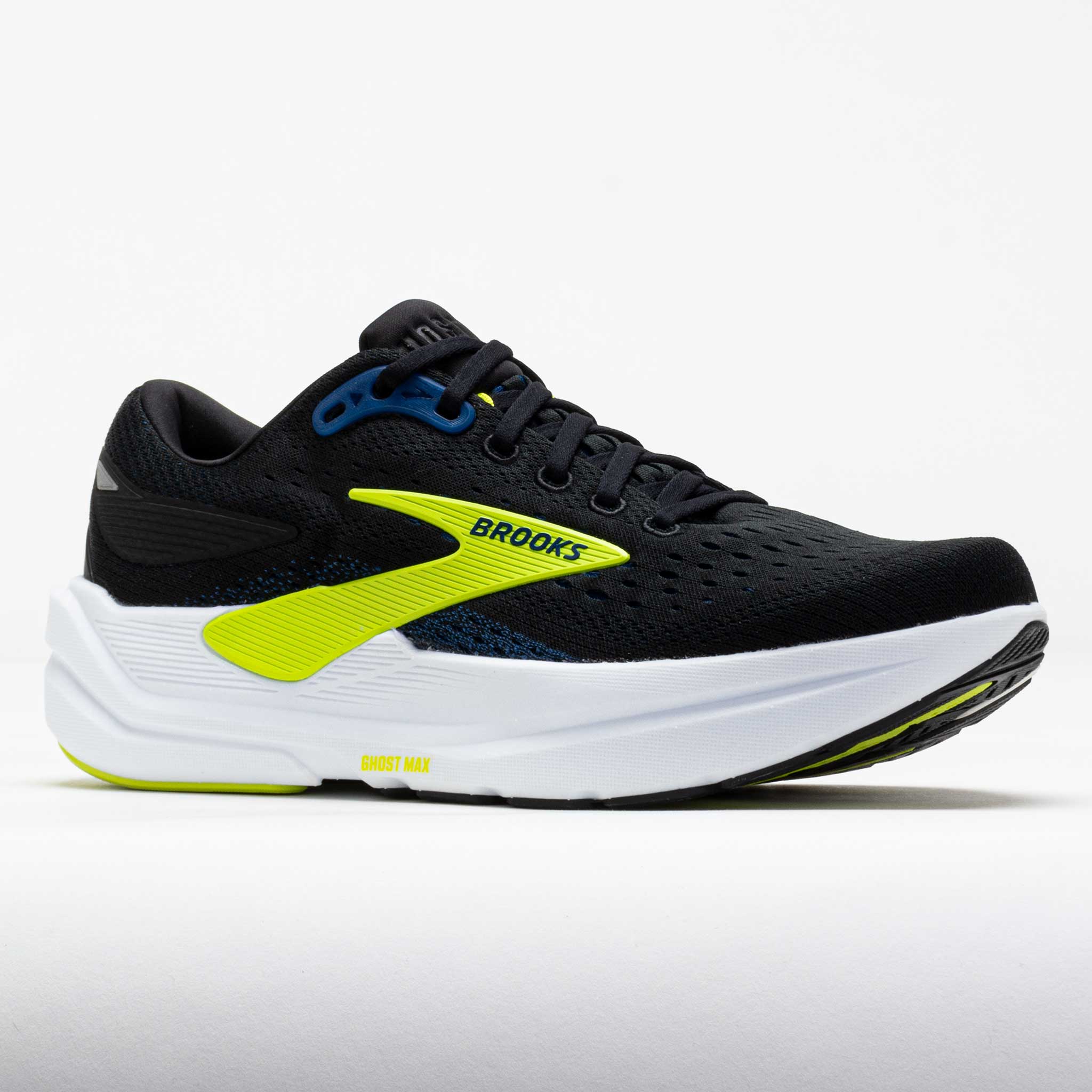 Brooks Ghost Max Men's Black/Navy/Acid Lime – Holabird Sports