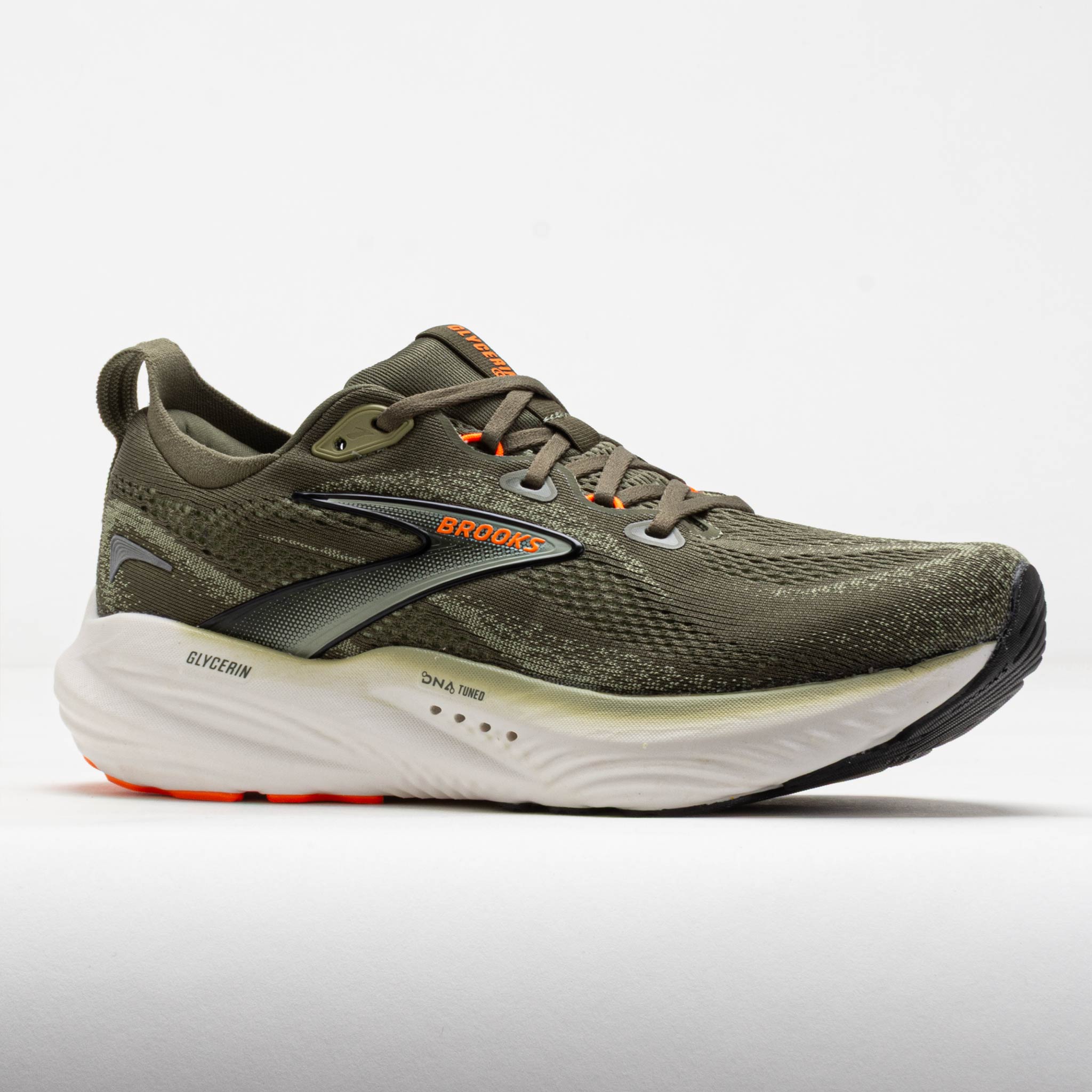 Brooks Glycerin 22 Men's Dusty Olive/Tea/Orange – Holabird Sports