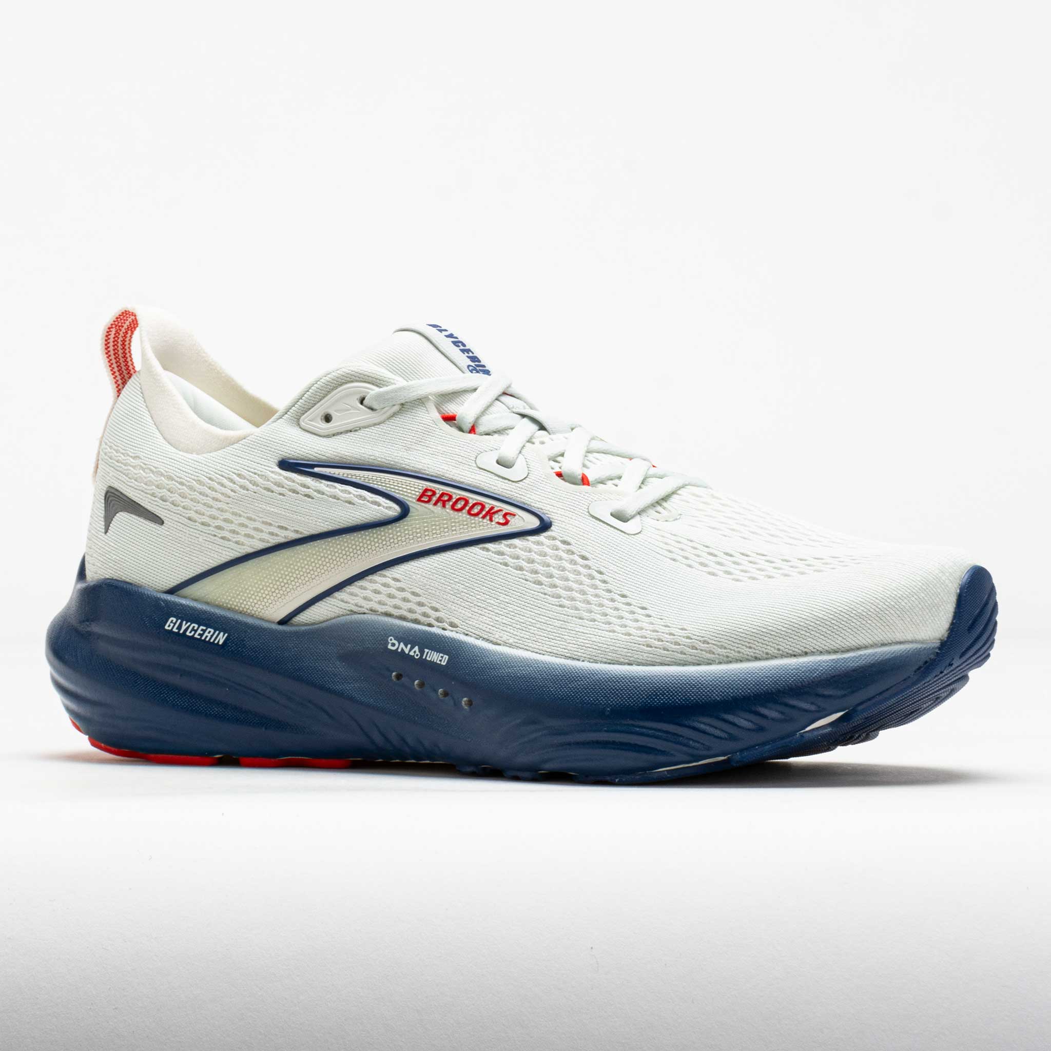 Brooks Glycerin 22 Men's Grey/Navy Peony/Fiery Red