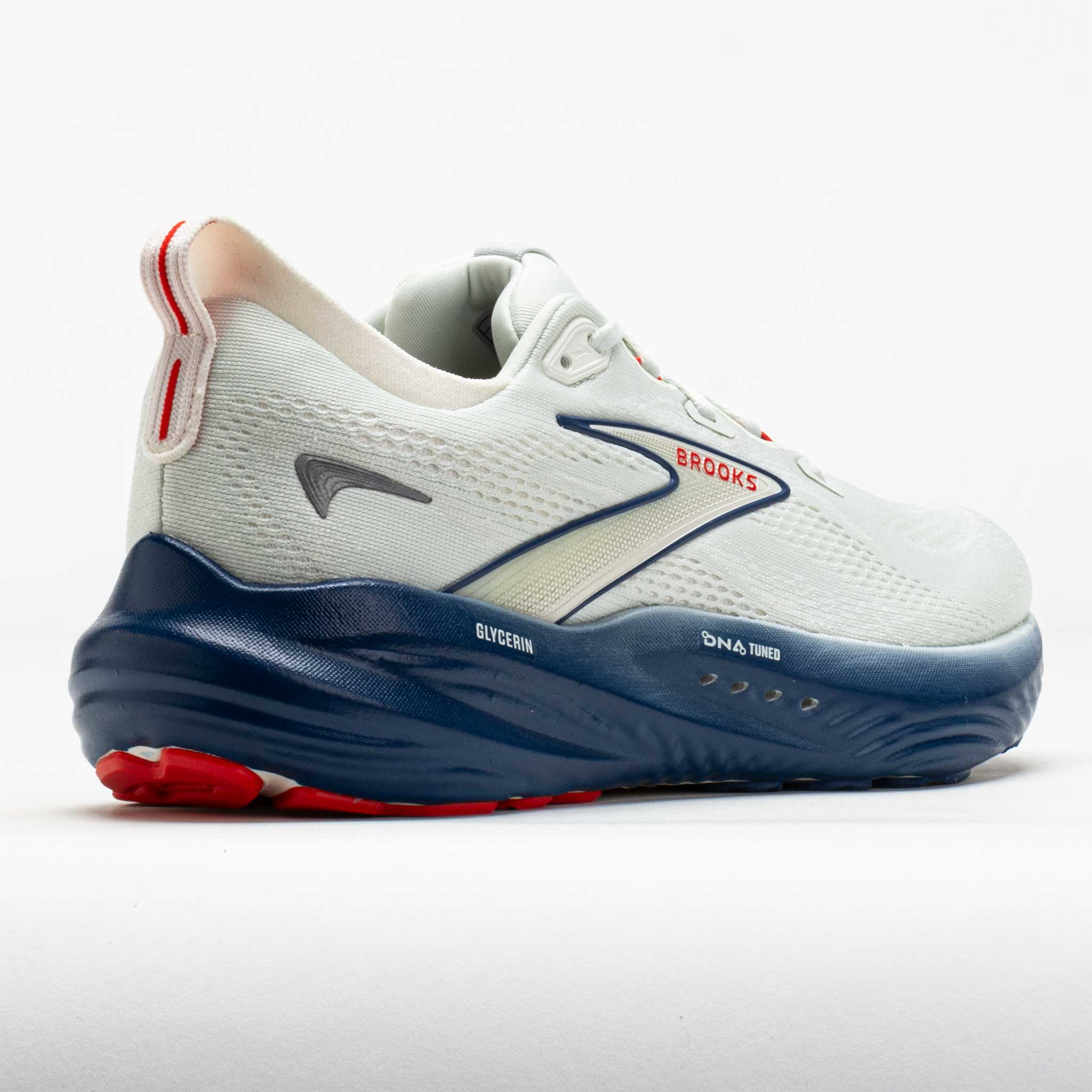 Brooks Glycerin 22 Men's Grey/Navy Peony/Fiery Red – Holabird Sports