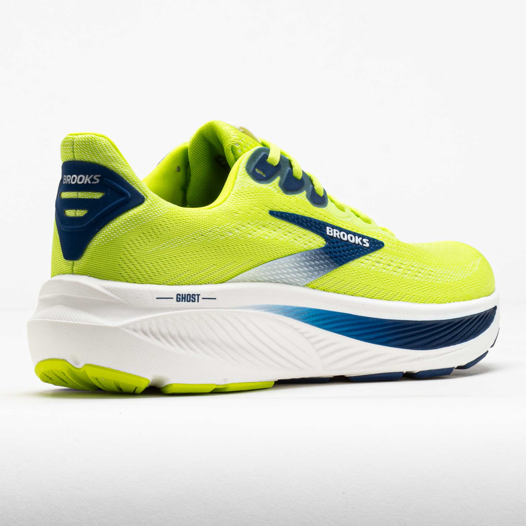 Brooks Ghost 17 Men's Acid Lime/Navy/White – Holabird Sports