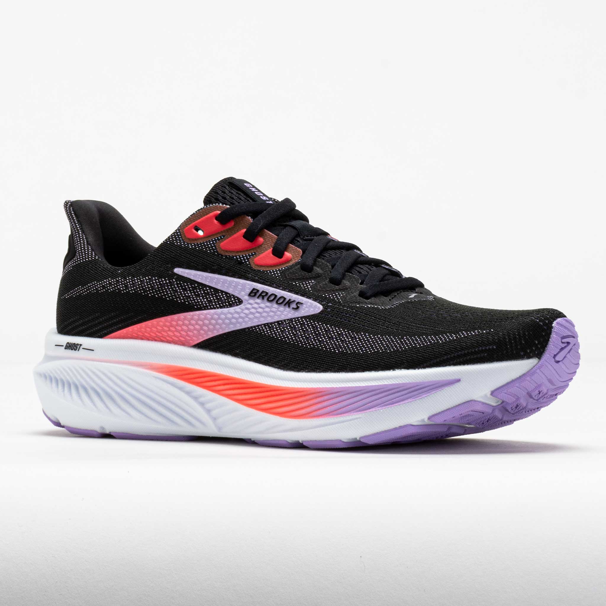 Brooks Ghost 17 Women's Black/Purple/Coral – Holabird Sports