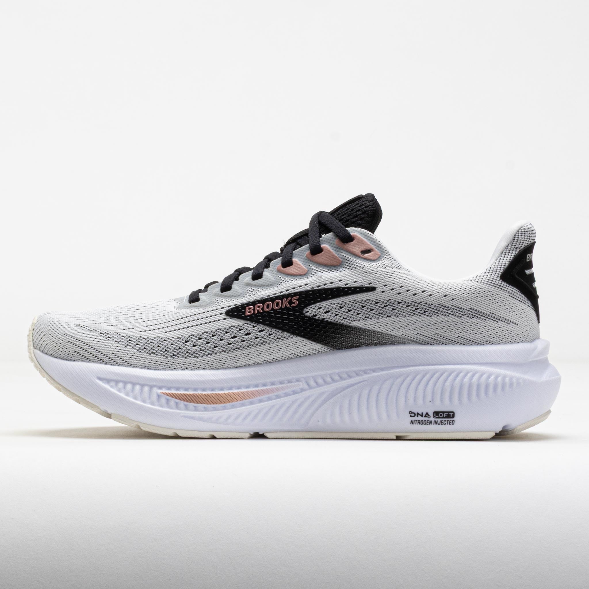 Brooks Ghost 17 Women's White/Black/Rose Gold – Holabird Sports