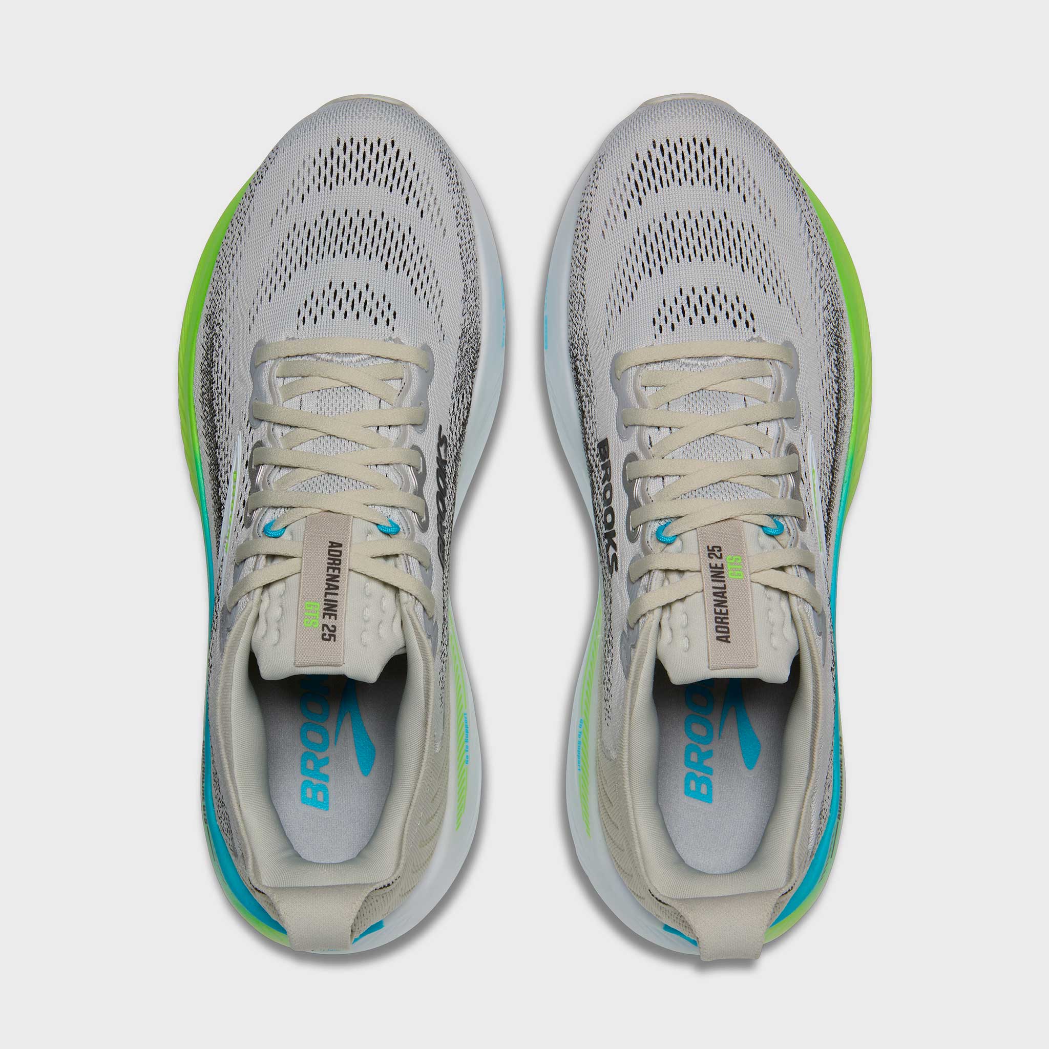 Brooks Adrenaline GTS 25 Men's Oyster/Green Gecko/Blue
