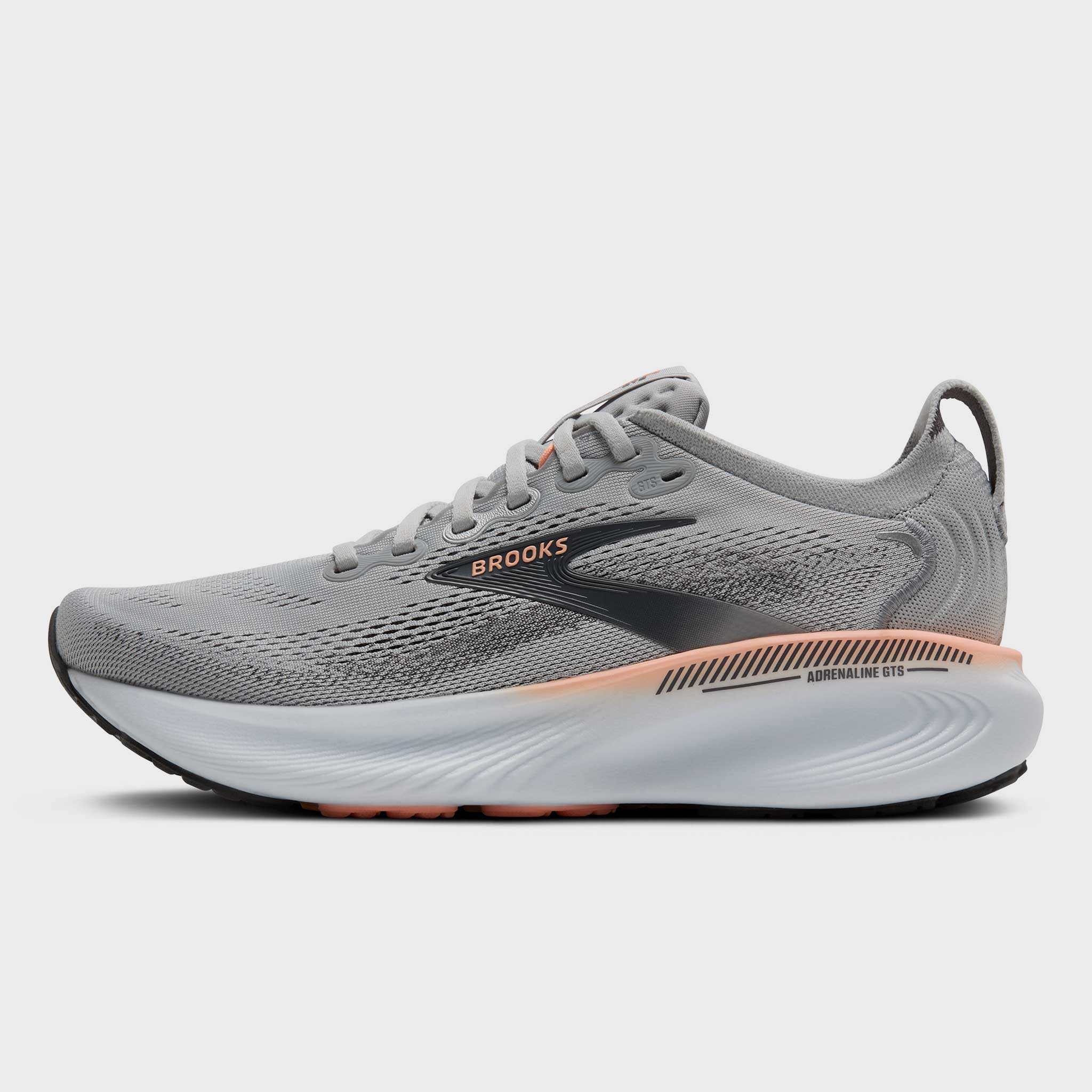 Brooks Adrenaline GTS 25 Women's Grey/Blackened Pearl/Coral